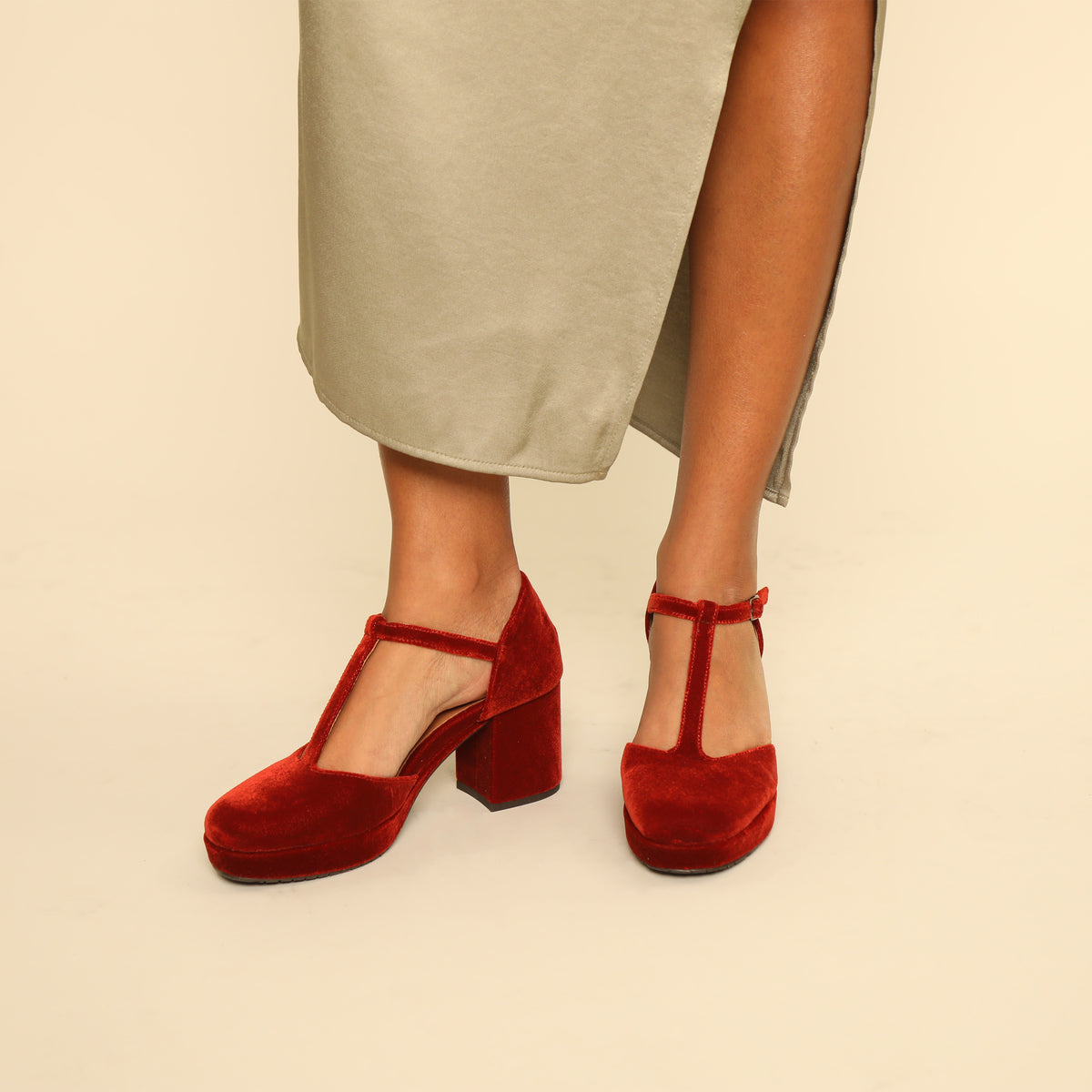 Colette Velvet Burnt Orange