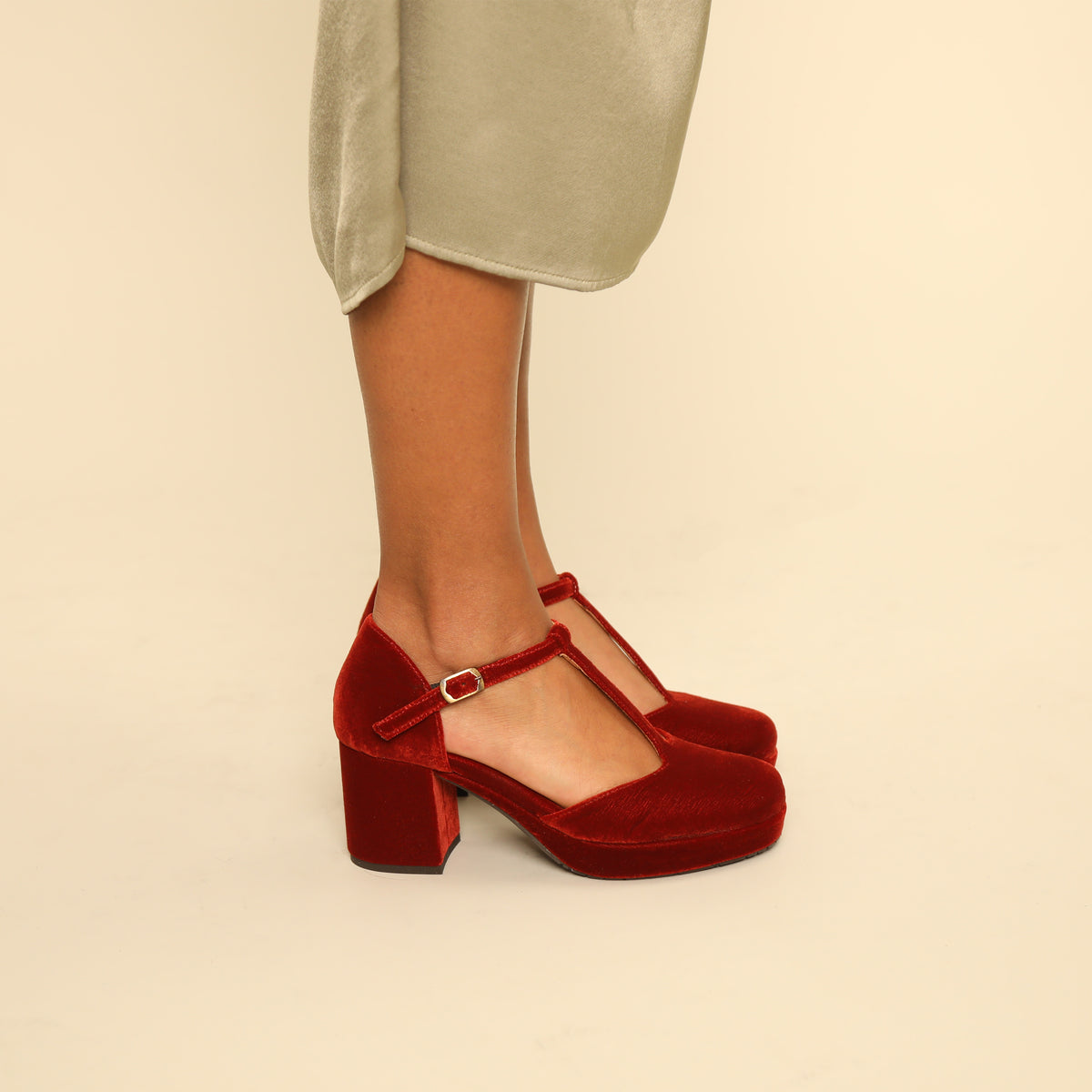 Colette Velvet Burnt Orange