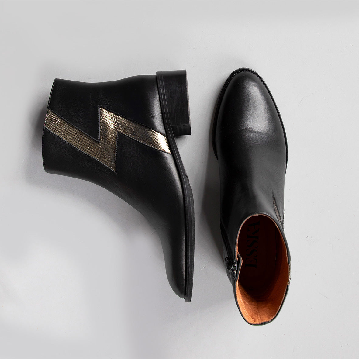 Dara Black Flat Boot by Esska