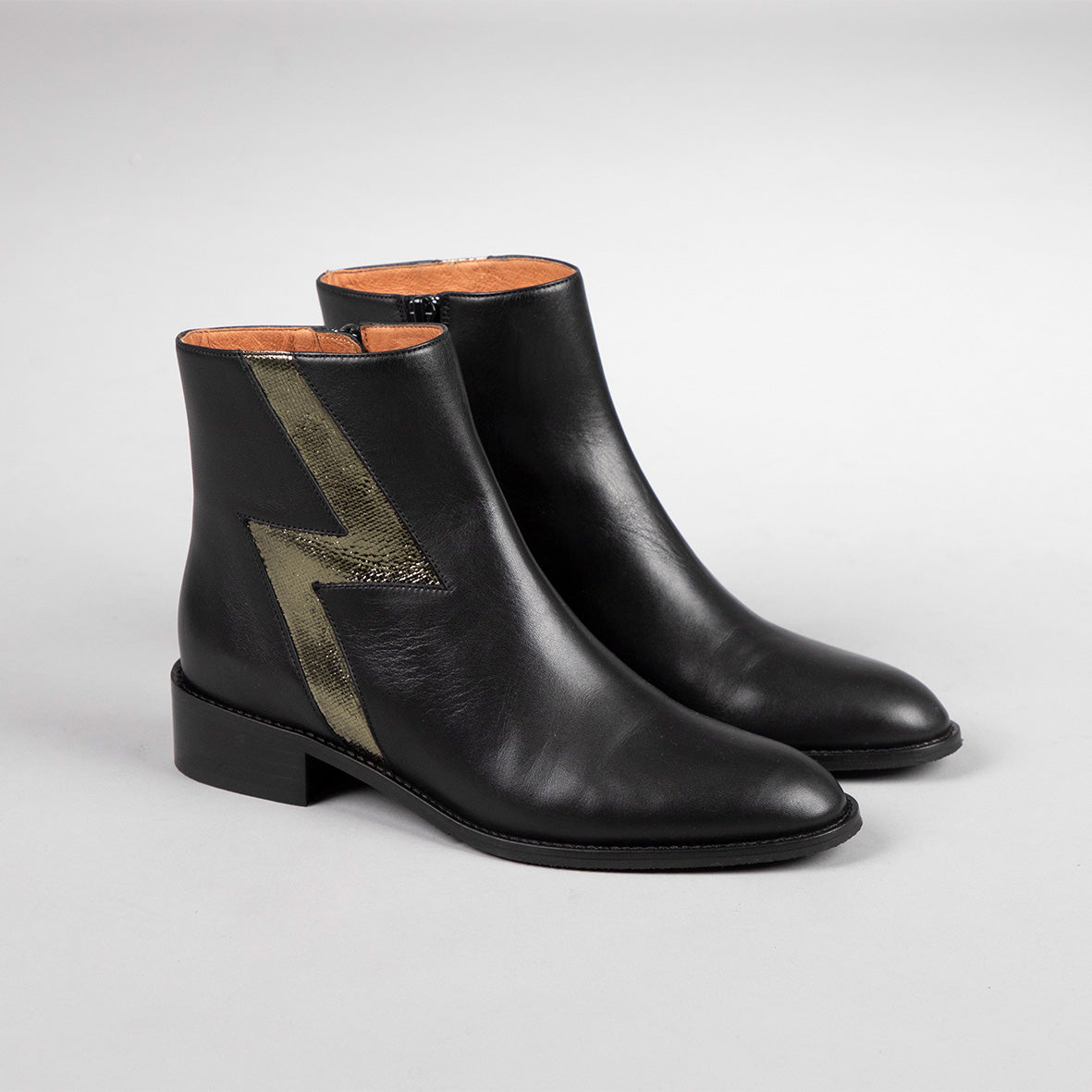 Dara Black Flat Boot by Esska