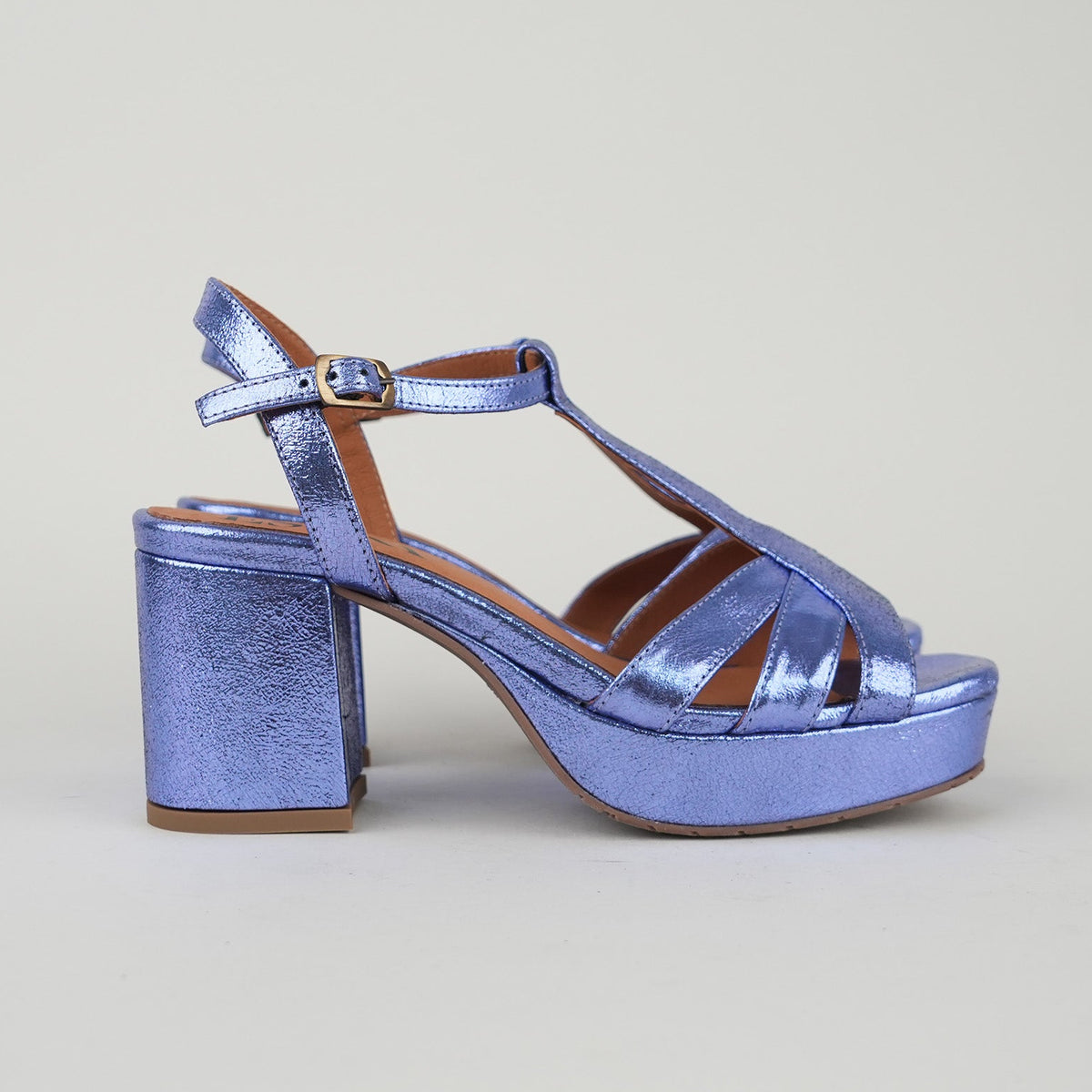 Sample - Charlie Metallic Steel Blue - Size 37 (UK4)