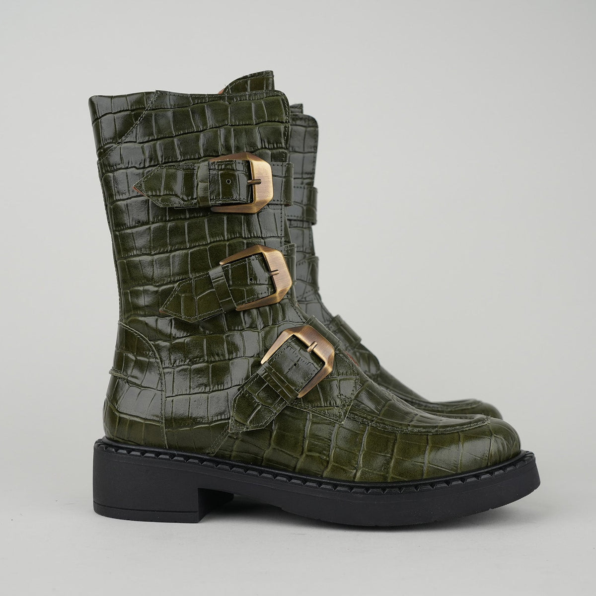 Sample - Birdie Green Croc - Size 37 (UK4)