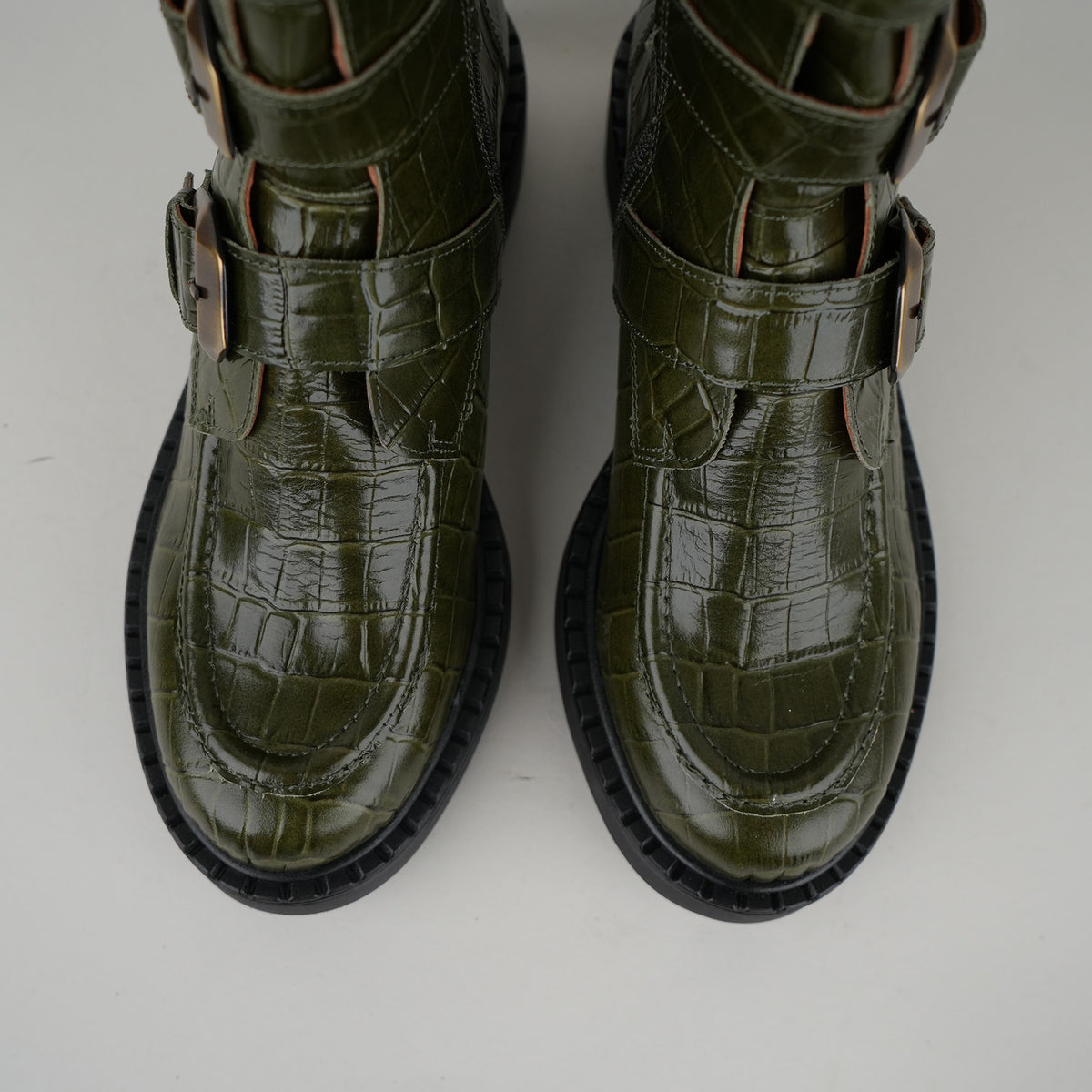 Sample - Birdie Green Croc - Size 37 (UK4)