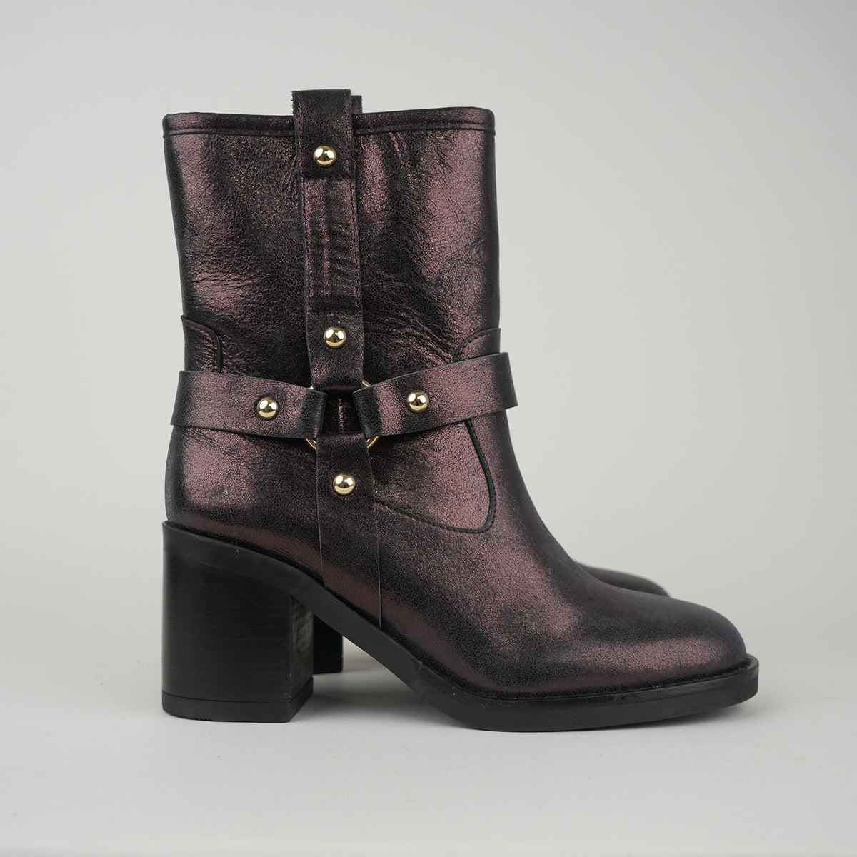 Sample - Vinetta Metallic Burgundy - Size 37 (UK4)