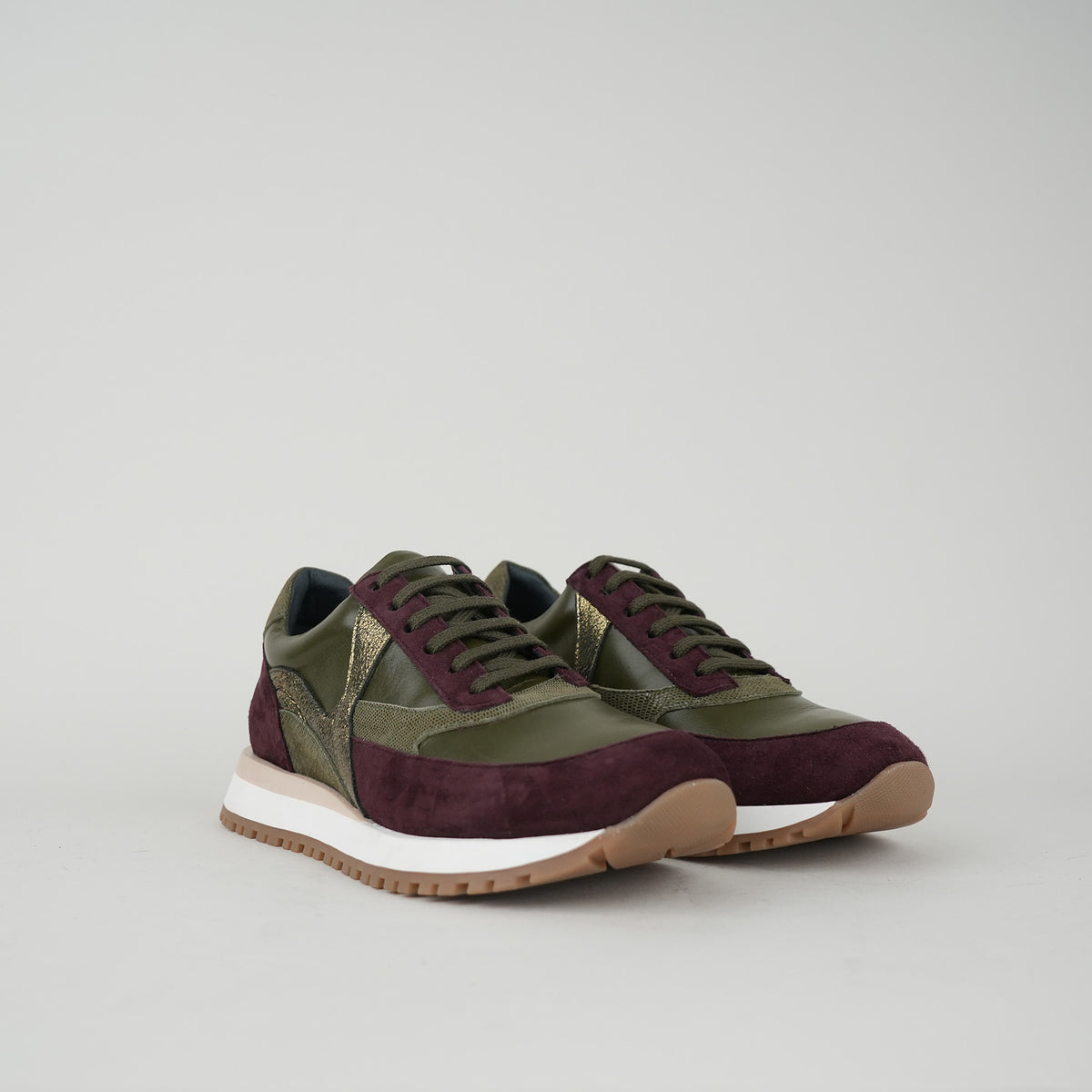 Sample - Cinda Burgundy Green - Size 37 (UK4)