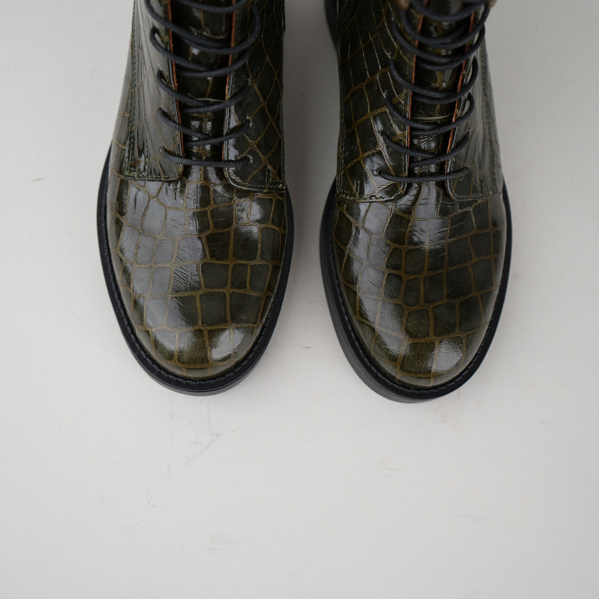 Sample - Darcy Khaki Croc - Size 37 (UK4)