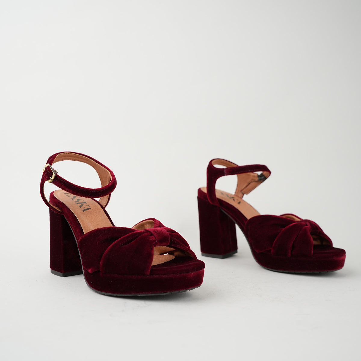 Sample - Vanya Velvet Bourdeaux - Size 37 (UK4)