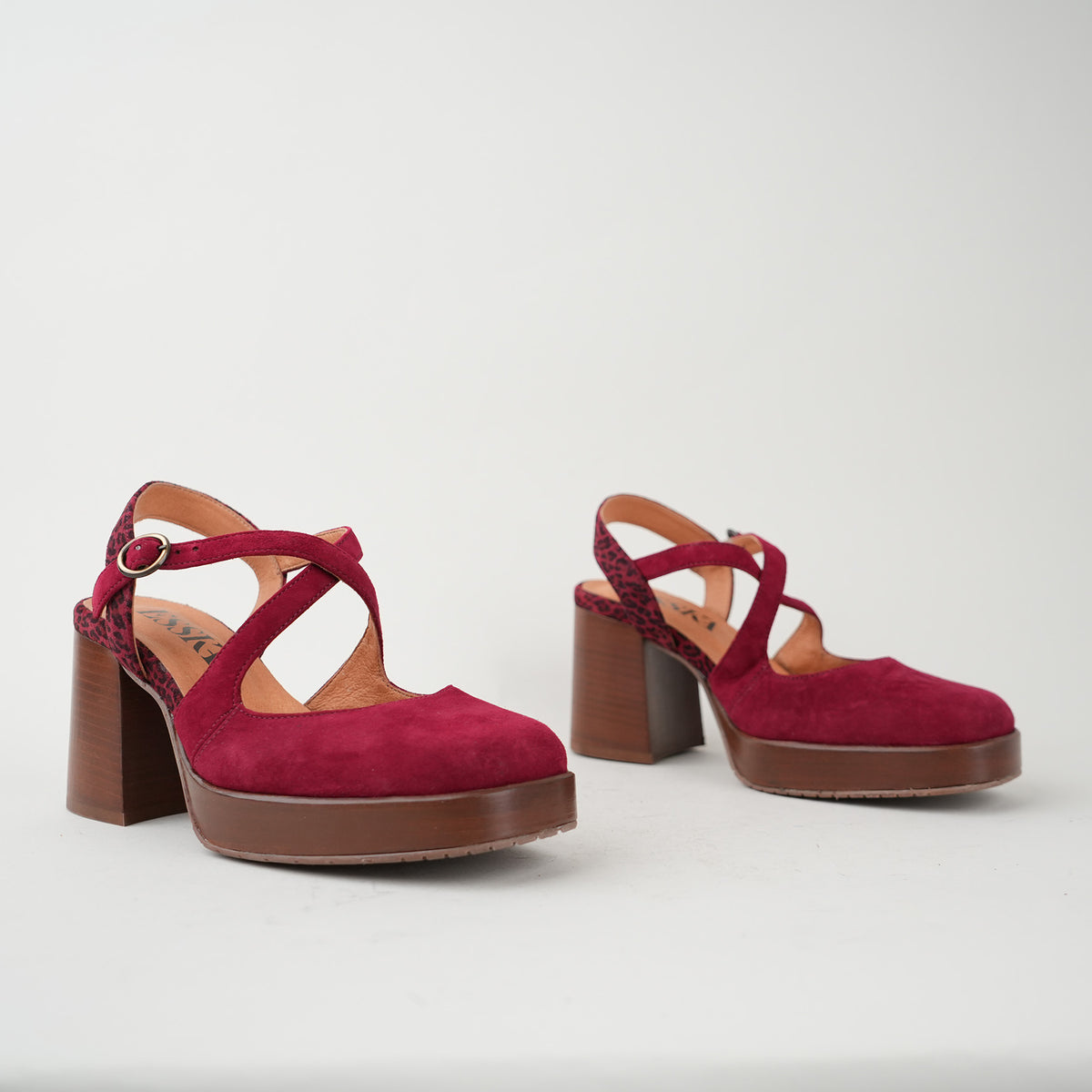 Sample - Sophie Wine Leopard - Size 37 (UK4)