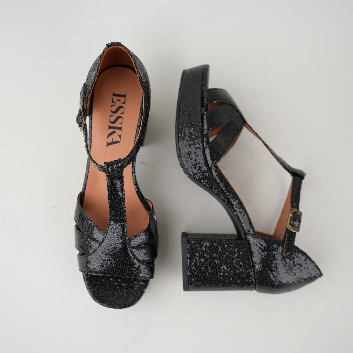 Sample - Cam Vegan Metallic Black - Size 37 (UK4)