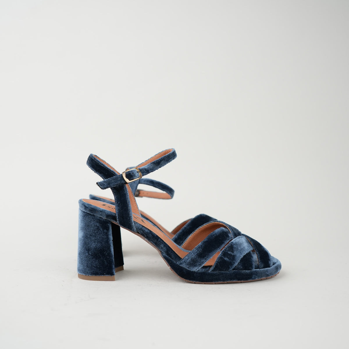 Sample - Poppy Velvet Steel Blue - Size 37 (UK4)