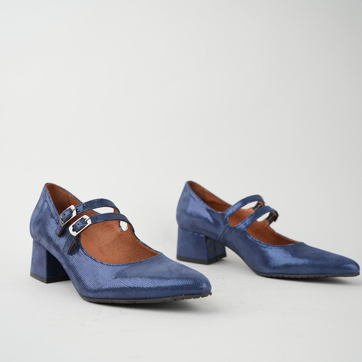 Sample - Laura Geo Navy - Size 37 UK4 Low Shoe by Esska