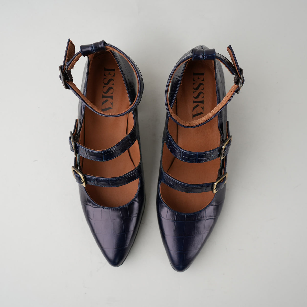 Sample - Larissa Blue Croc - Size 37 (UK4)