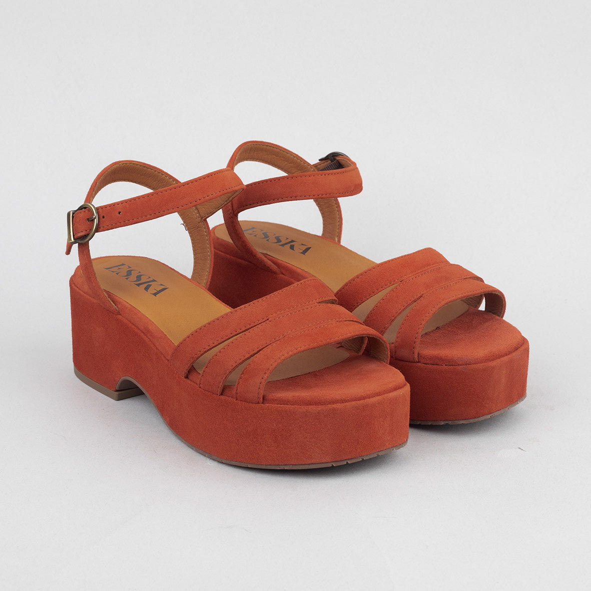 Ellie Rust SP Flat Sandal by Esska