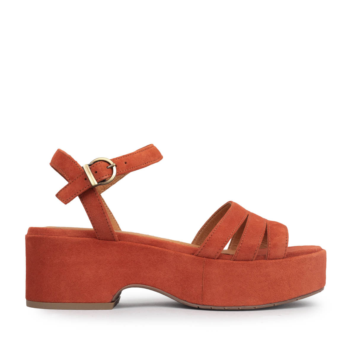 Ellie Rust SP Flat Sandal by Esska