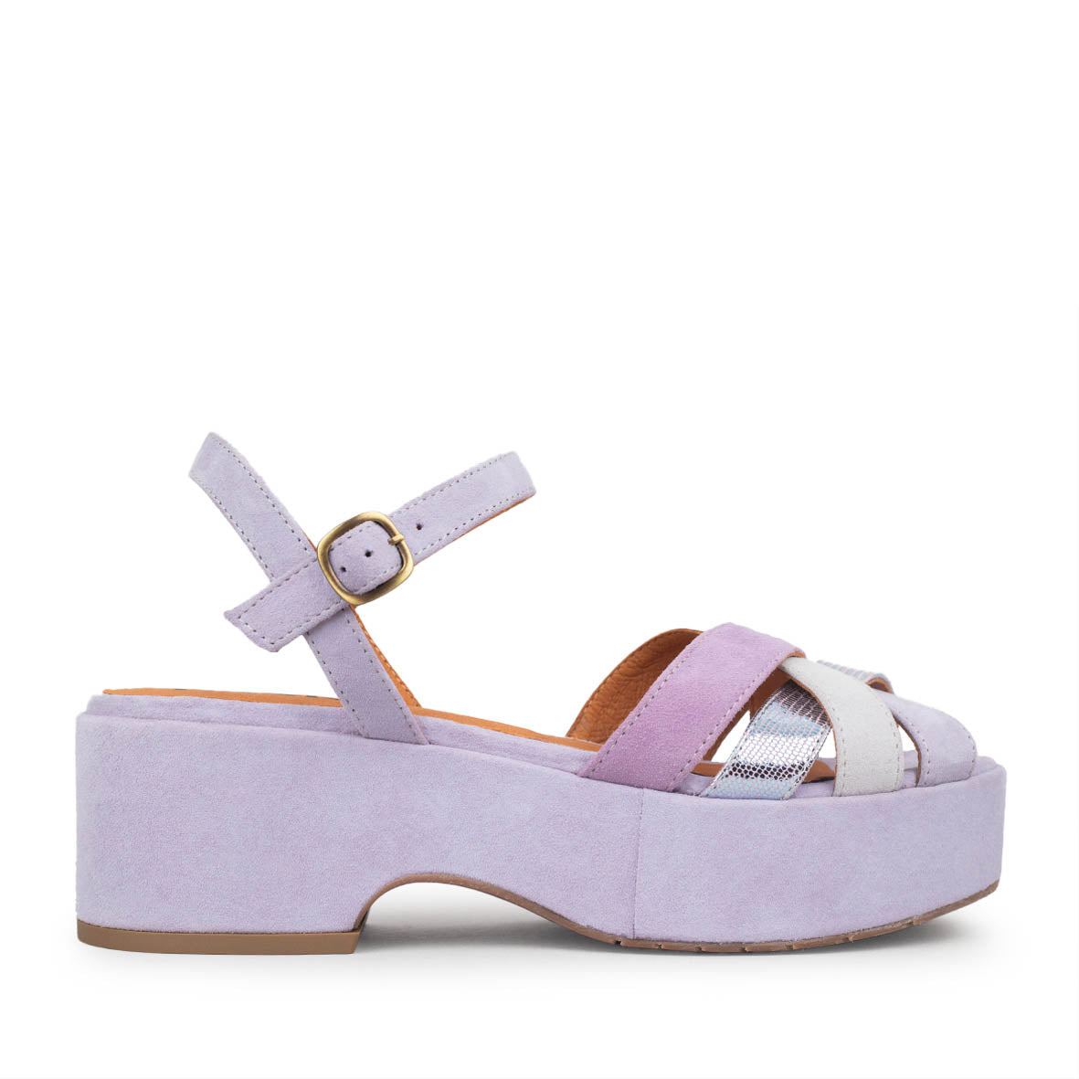 Elsa Lavender Flat Sandal by Esska