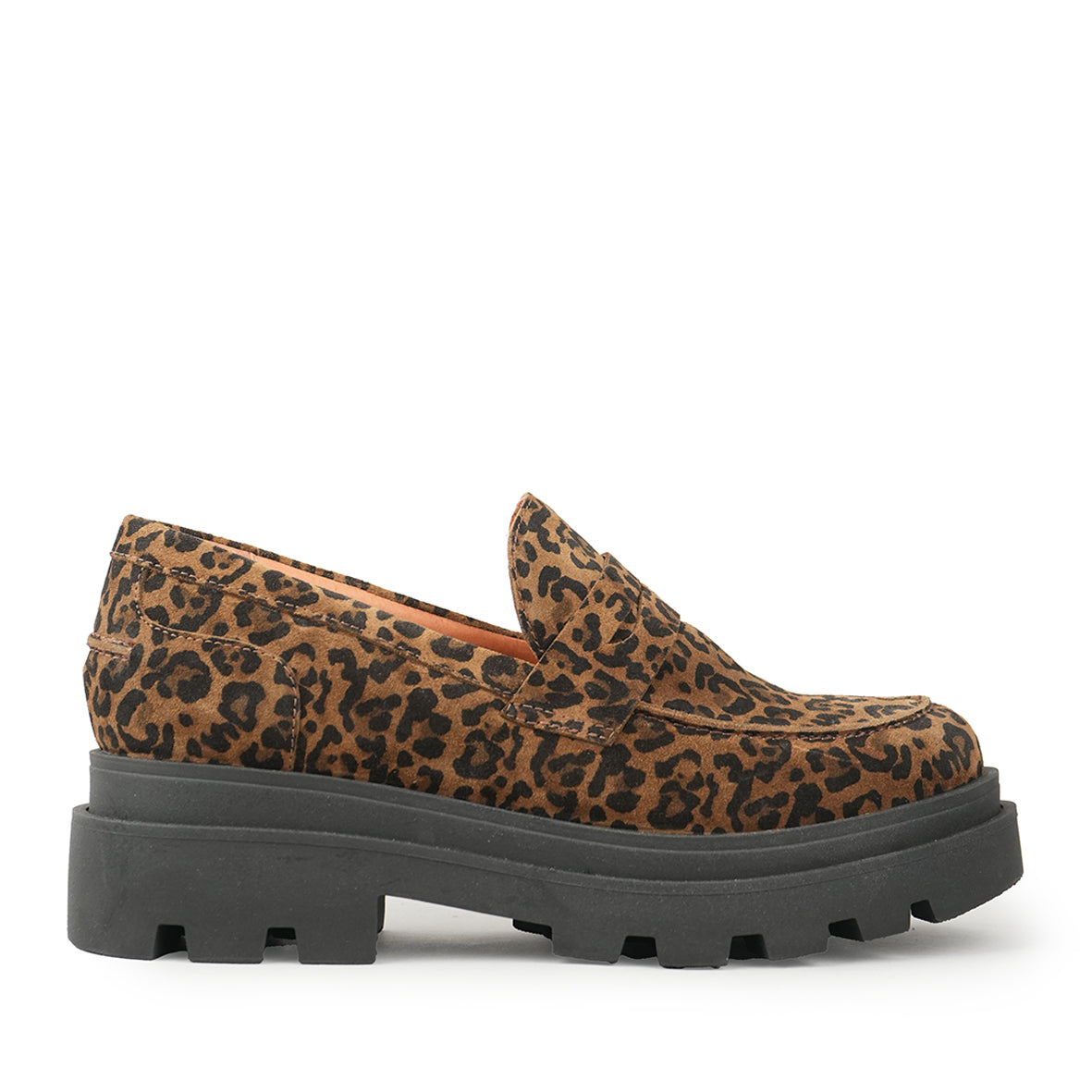 Emily Leopard Flat Shoe by Esska