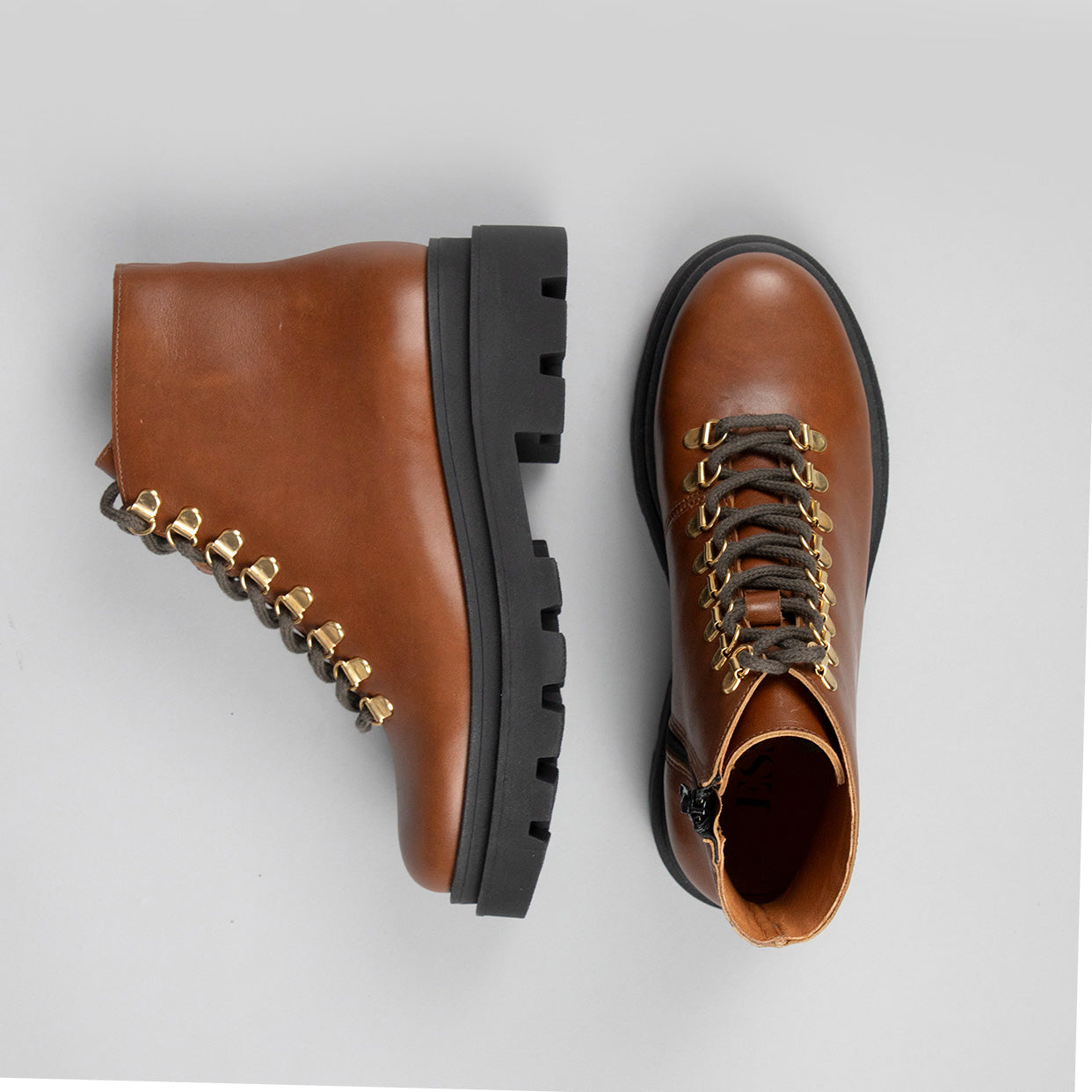 Estelle Tan Flat Boot by Esska