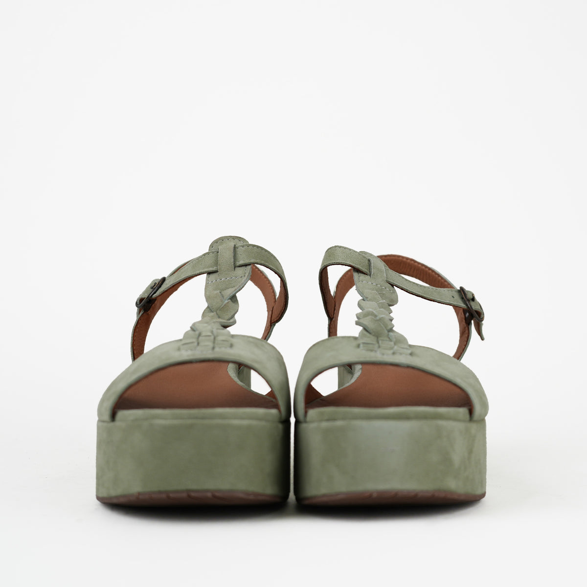 Sample - Evie Pistachio Suede - Size 37 (UK4)
