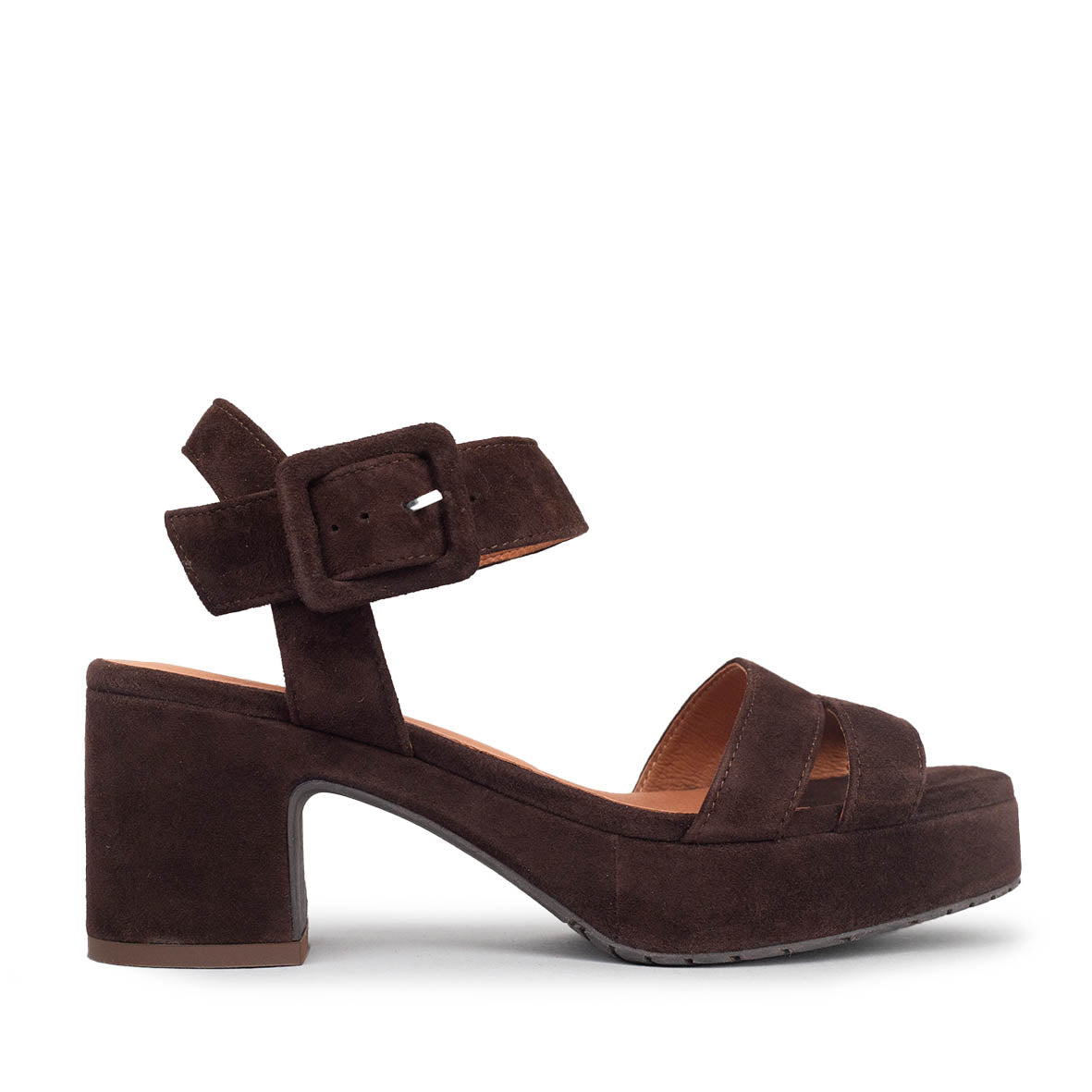Flora Chocolate Mid Sandal by Esska