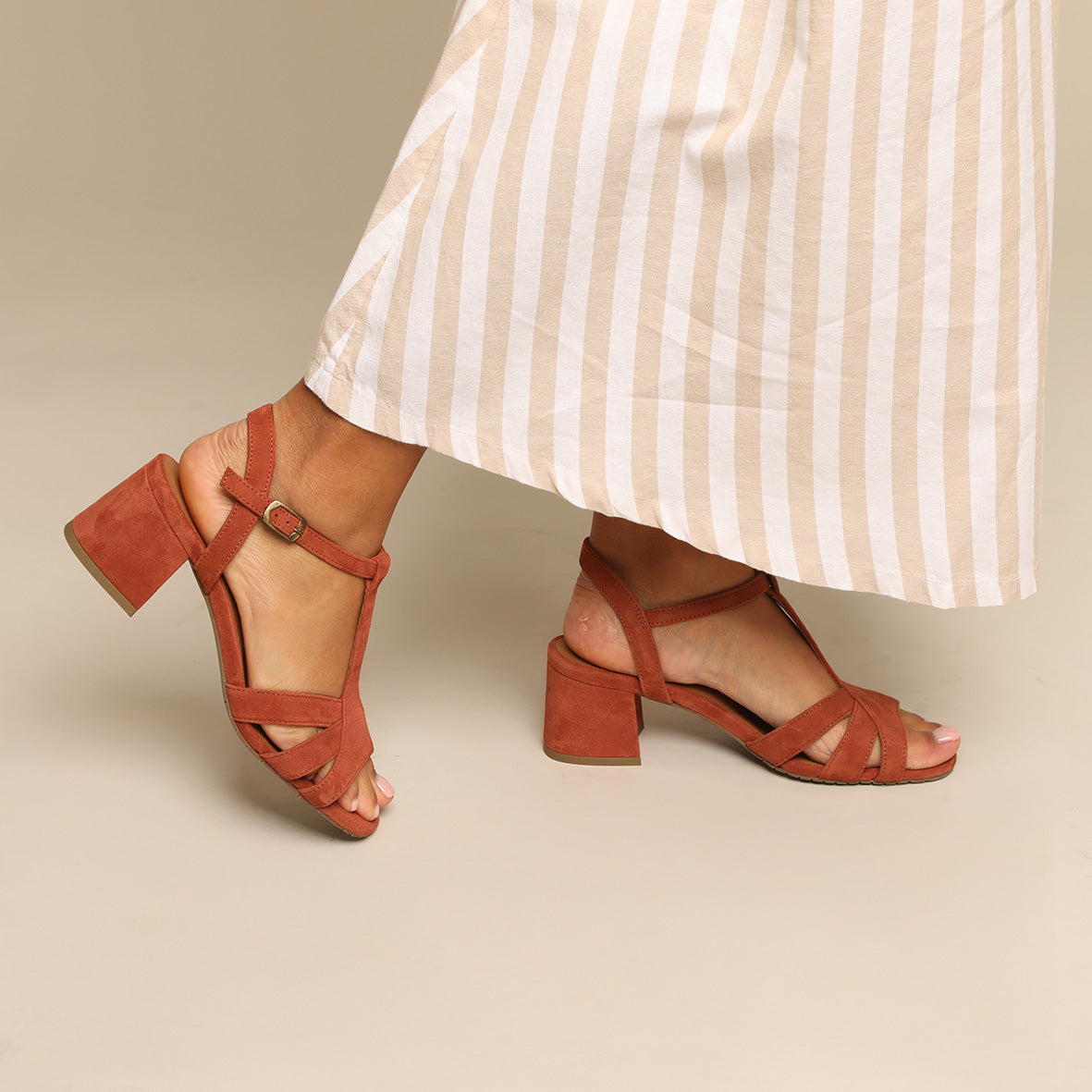Gabby Rust Low Sandal by Esska
