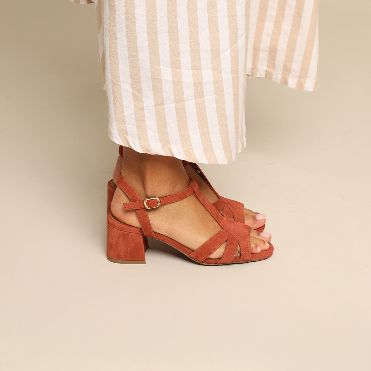 Gabby Rust Low Sandal by Esska