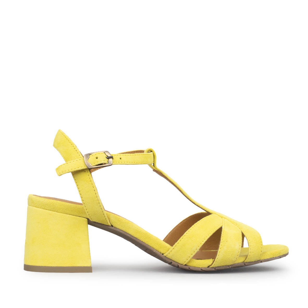 Gabby Lemon Low Sandal by Esska