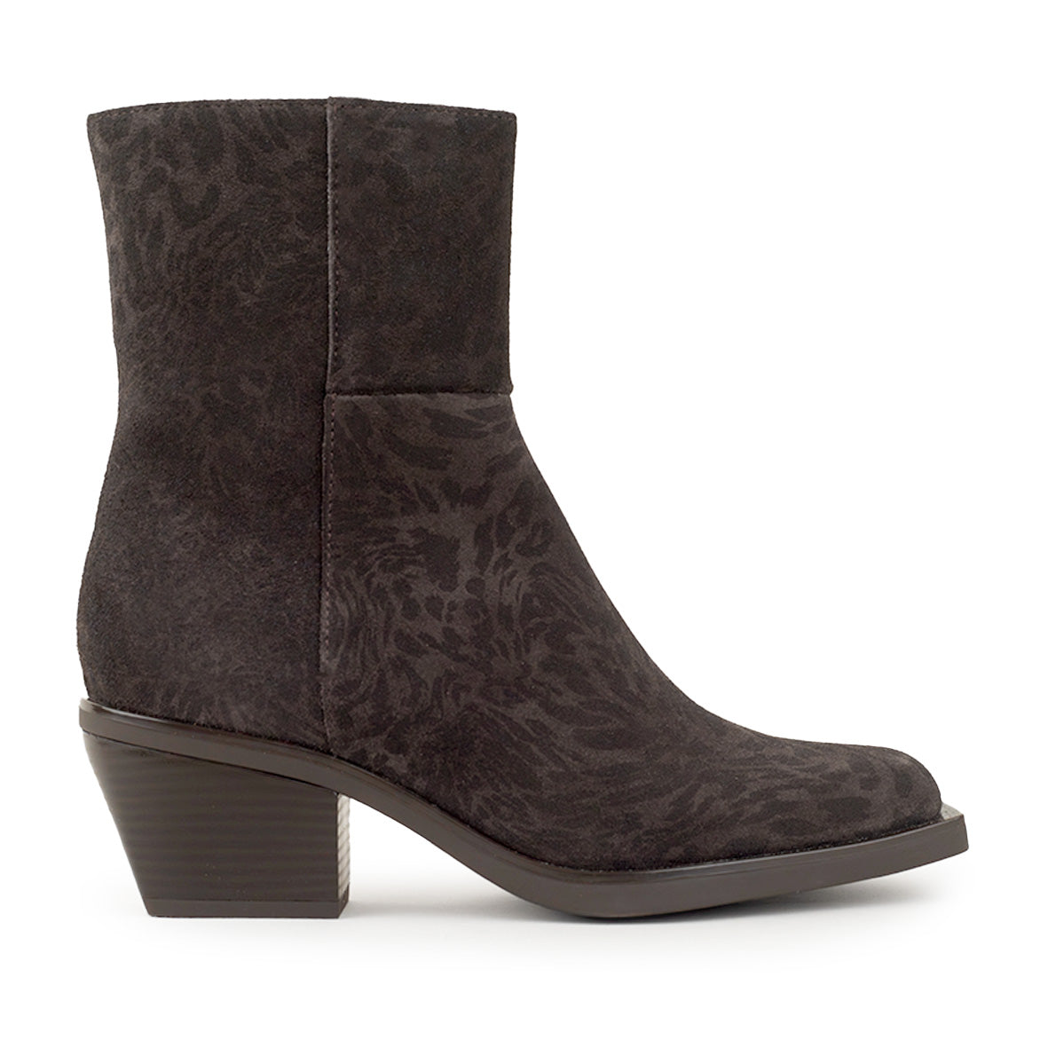 Ghalia Dark Brown Leopard Low Boot by Esska