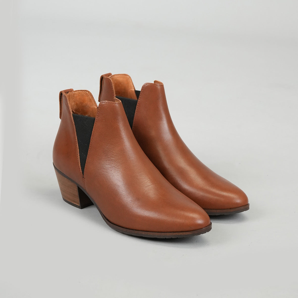 Ginny Cognac Low Boot by Esska