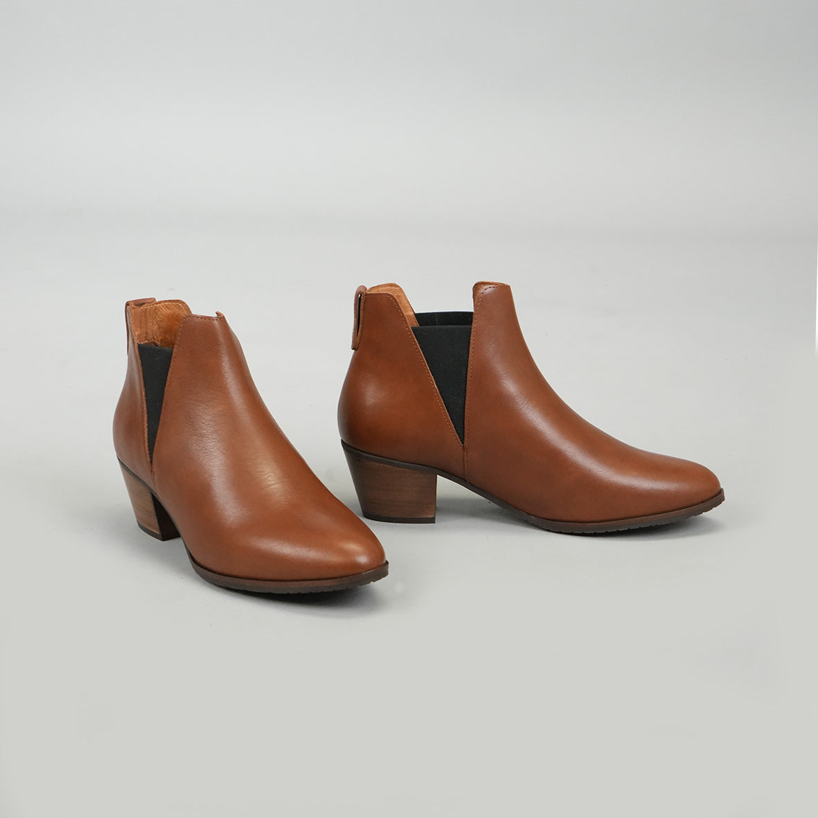 Ginny Cognac Low Boot by Esska