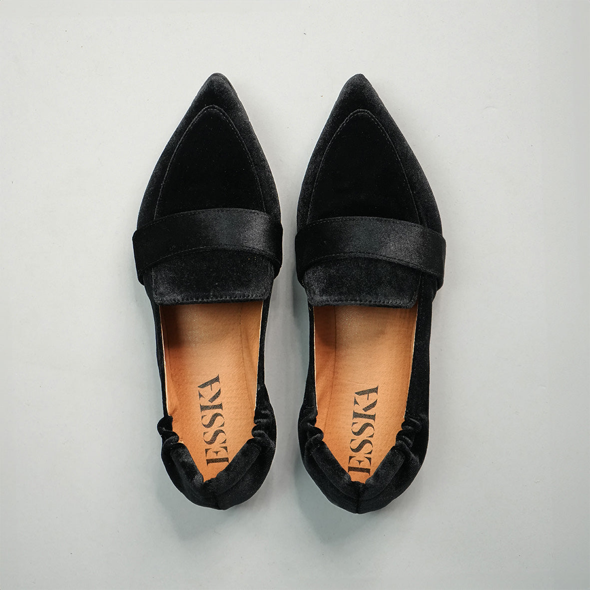 Hannah Vegan Velvet Black