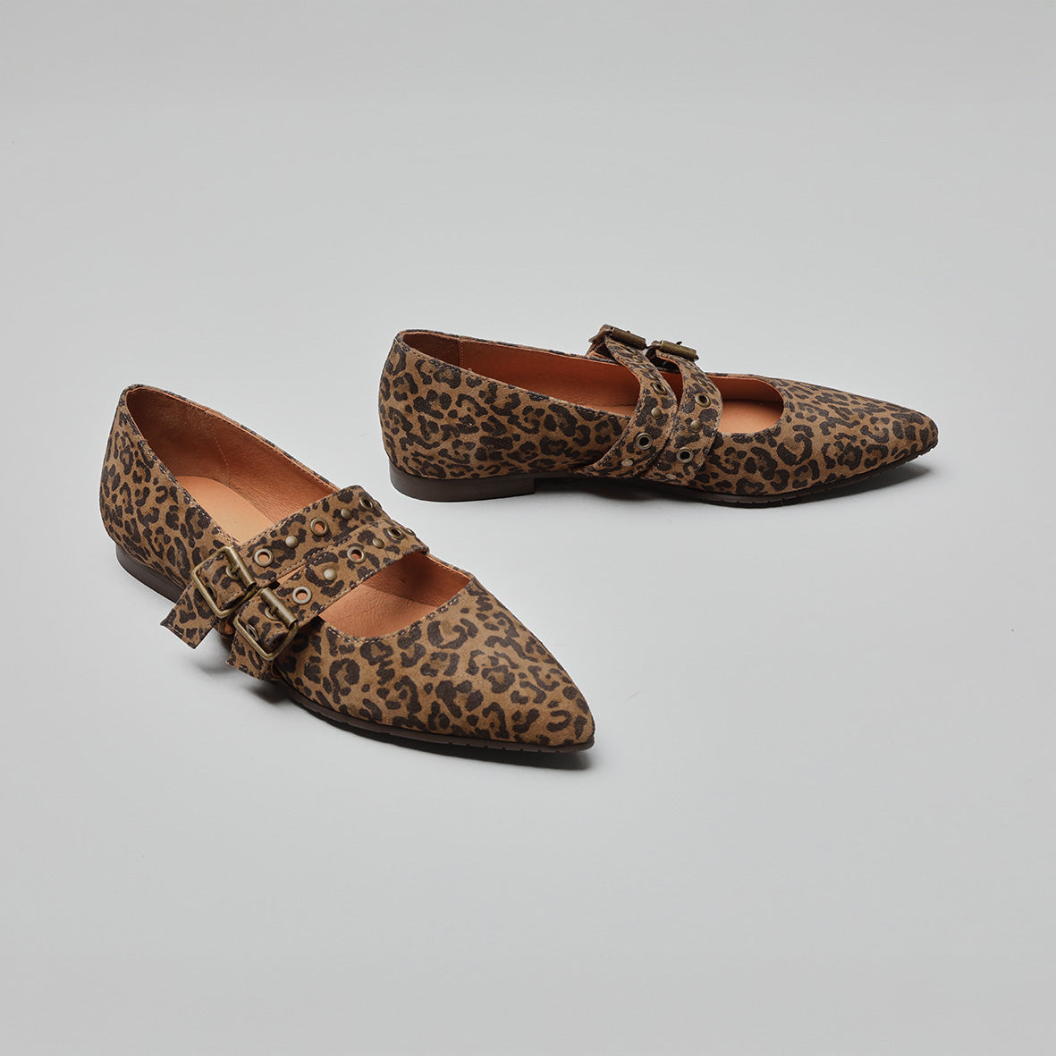 Harper Leopard Flat Shoe by Esska Shoes Ltd