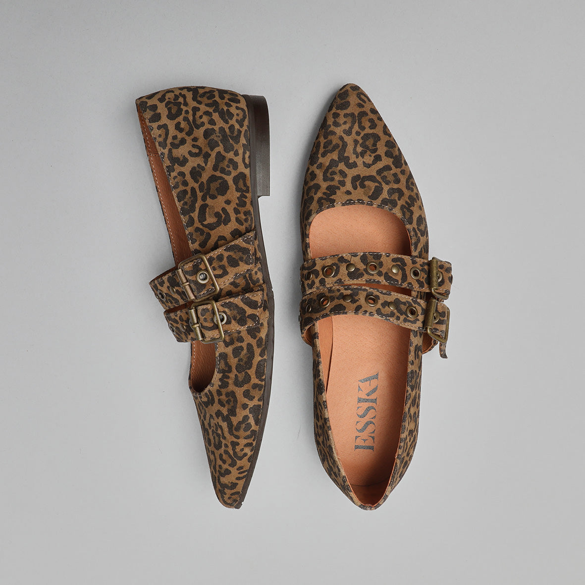 Harper Leopard Flat Shoe by Esska Shoes Ltd