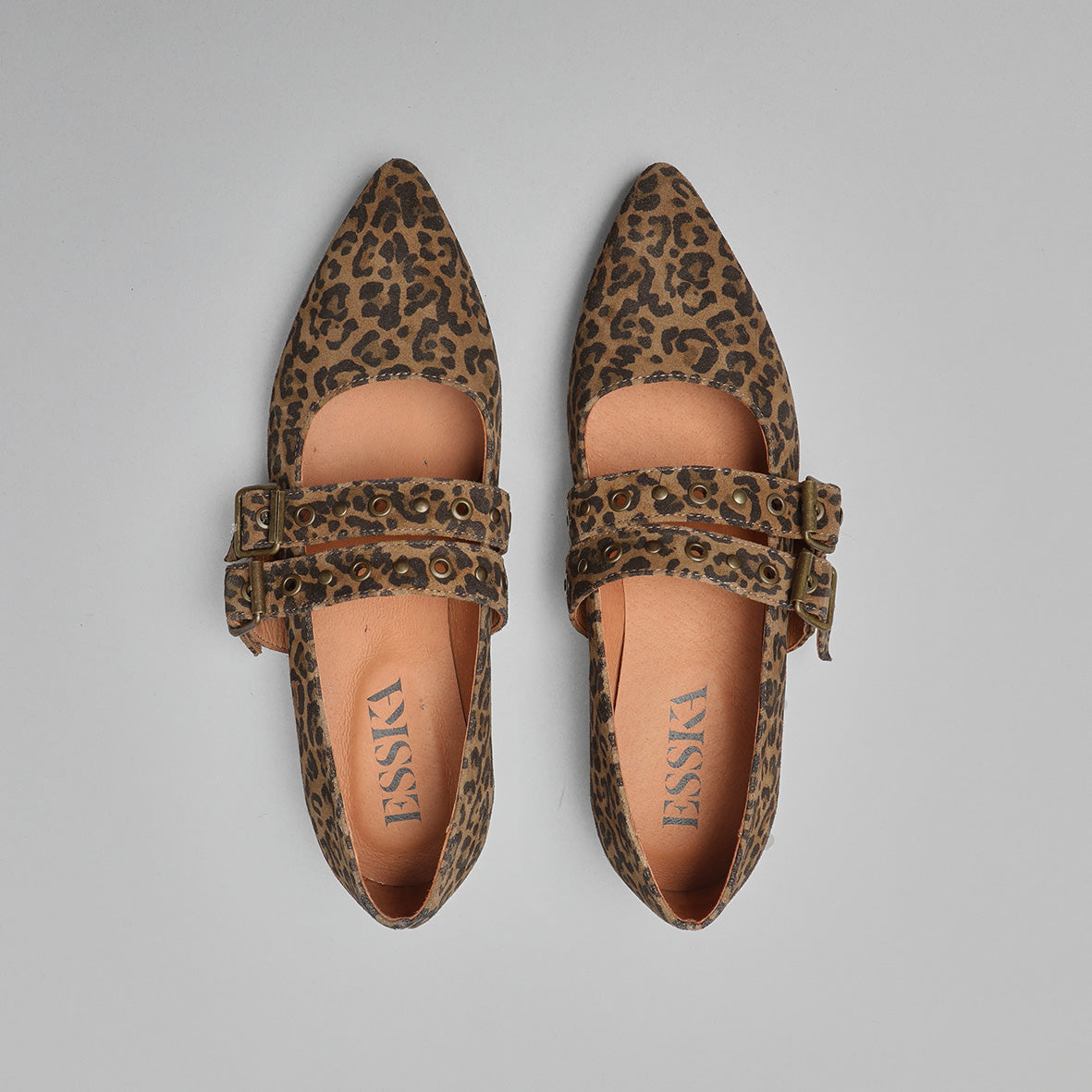 Harper Leopard Flat Shoe by Esska Shoes Ltd