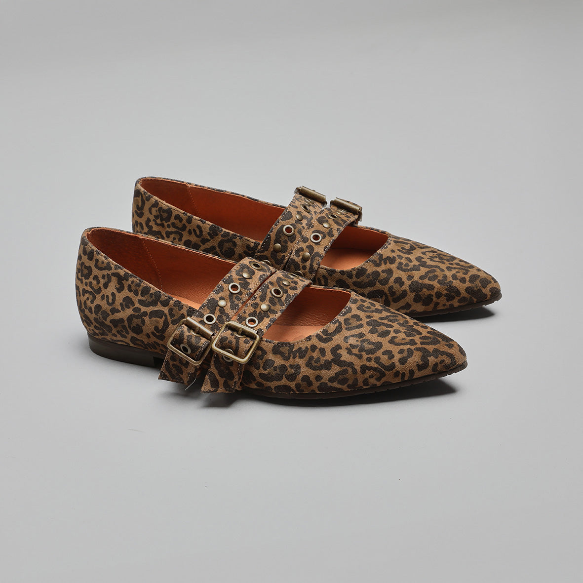 Harper Leopard Flat Shoe by Esska Shoes Ltd
