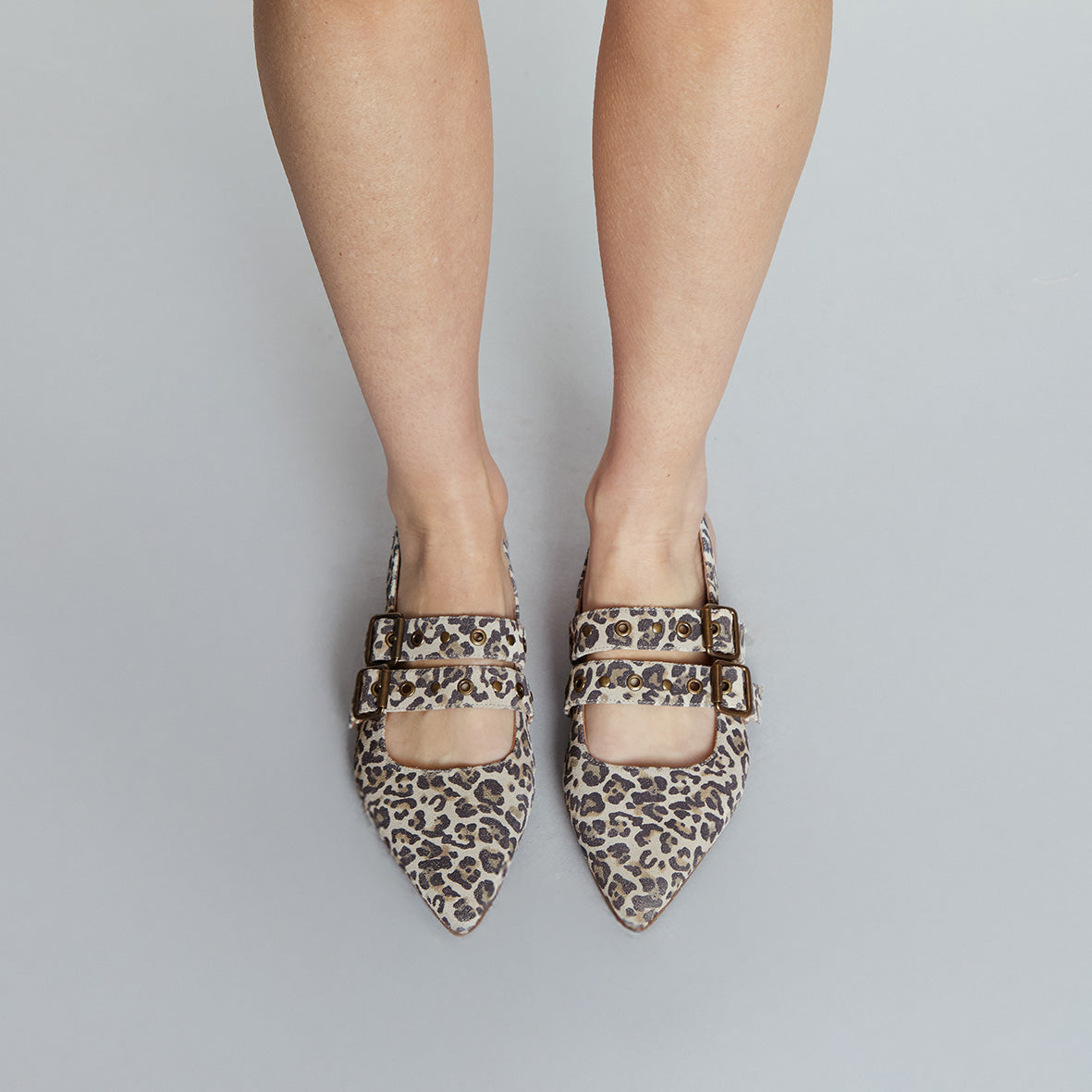 Hope Leopard Light Flat Shoe by Esska