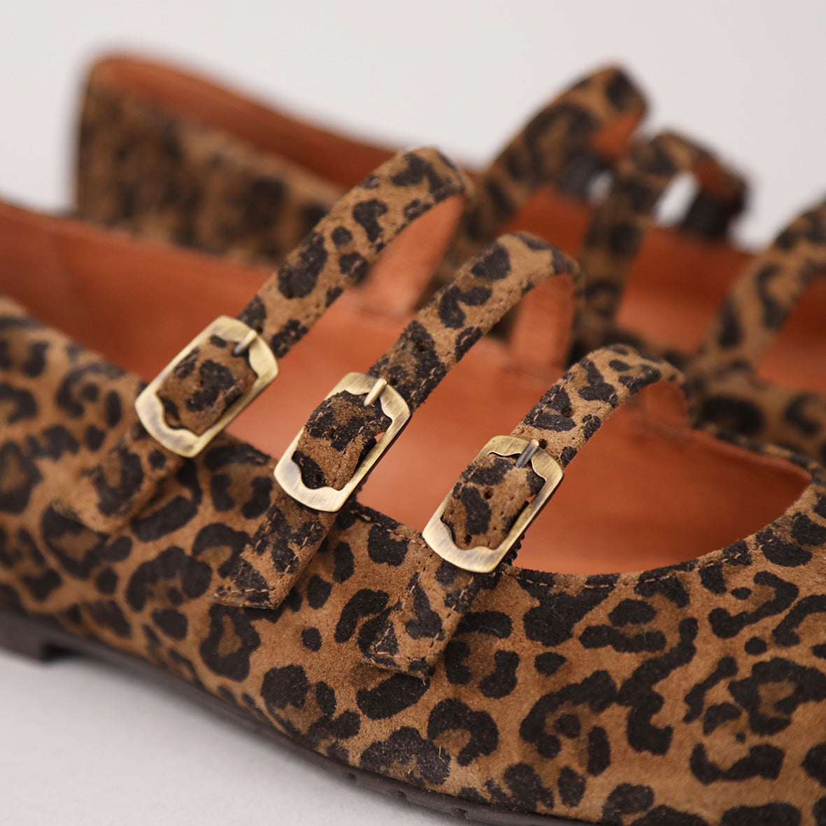 Ilo Leopard Flat Shoe by Esska Shoes Ltd
