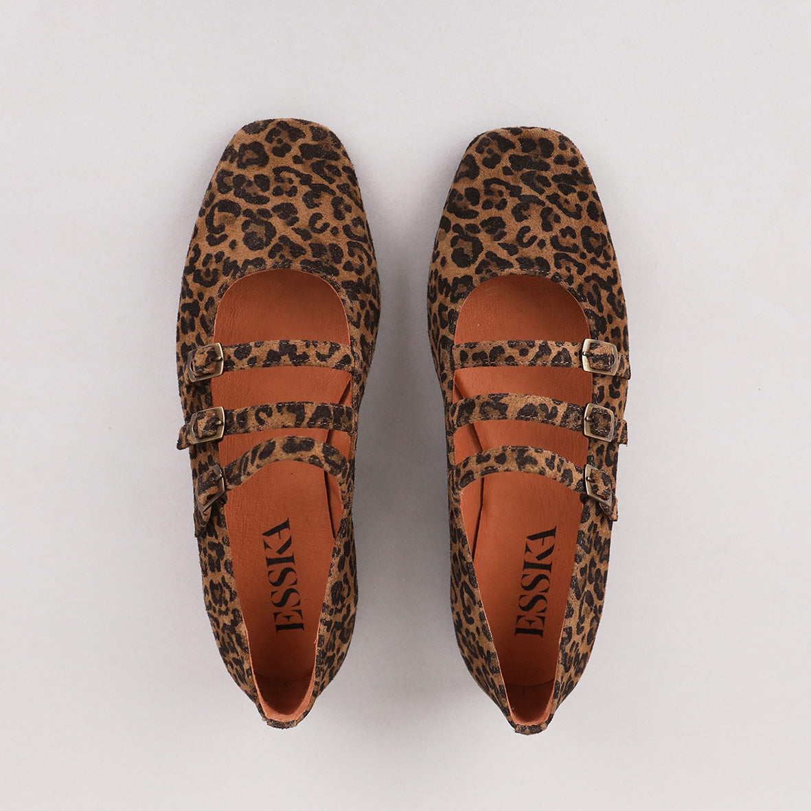 Ilo Leopard Flat Shoe by Esska Shoes Ltd