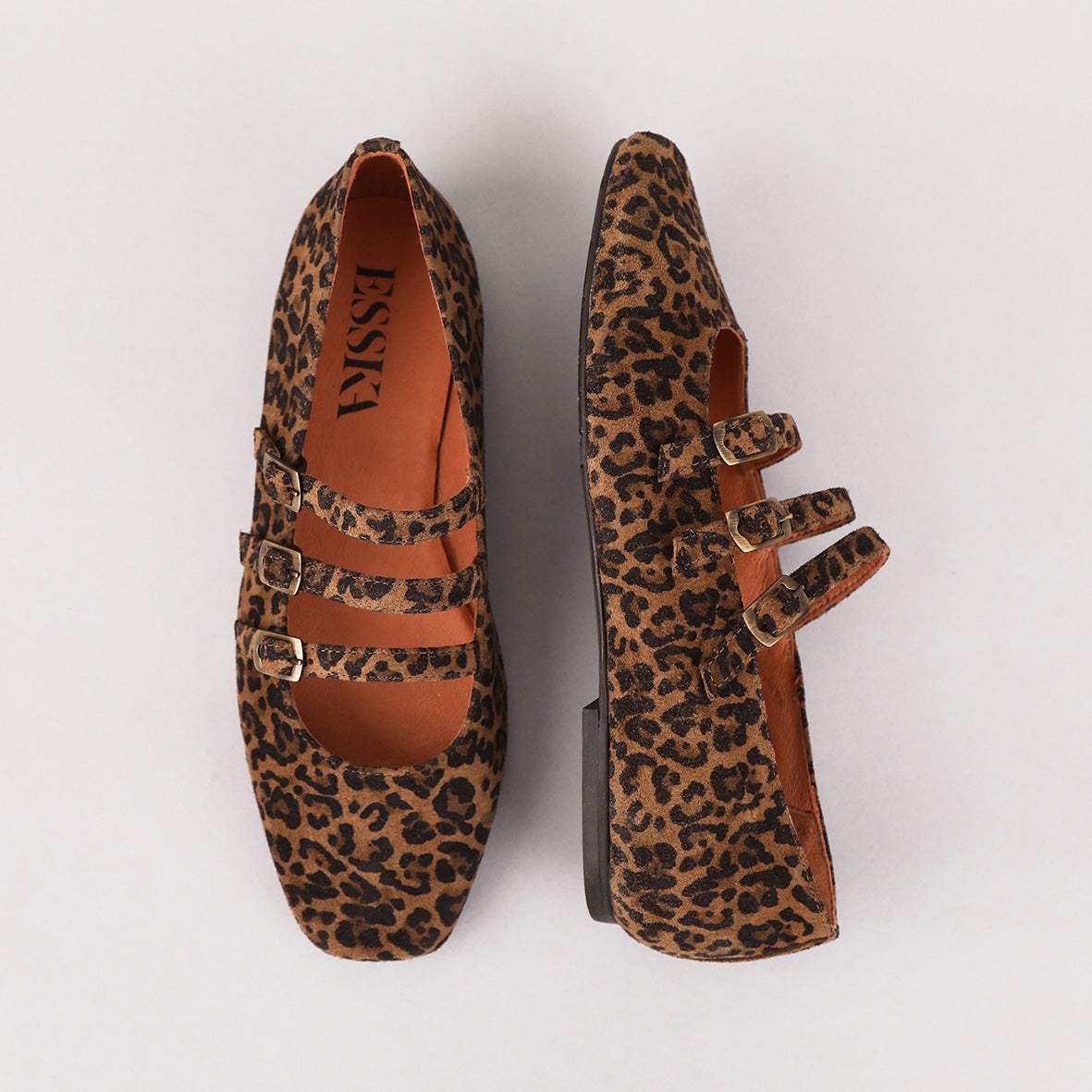 Ilo Leopard Flat Shoe by Esska Shoes Ltd