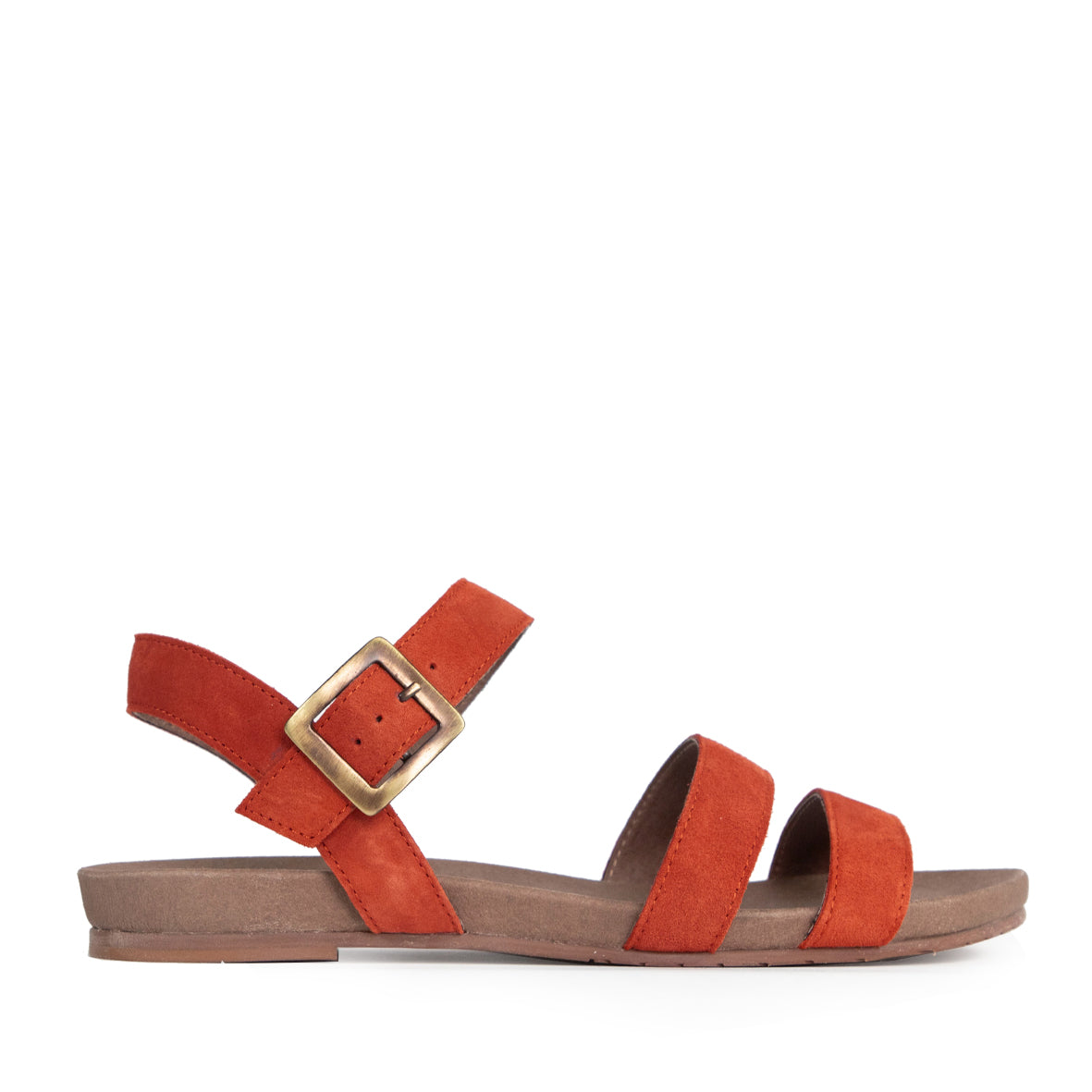Ilona Rust Flat Sandal by Esska