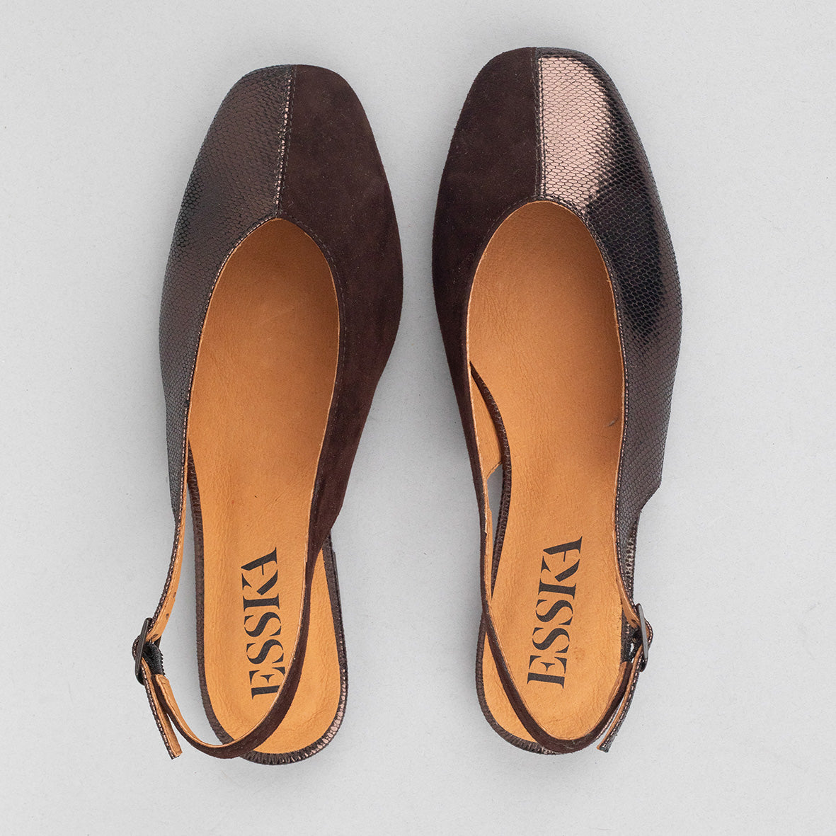 Imogen Chocolate Flat Shoe by Esska