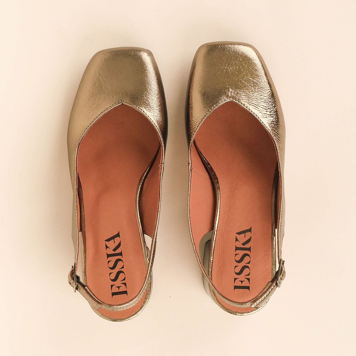 Jemima WIDE Metallic Smoke Mid Shoe by Esska