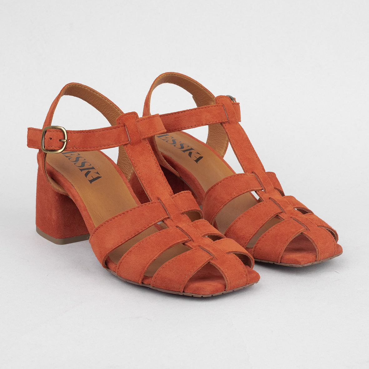 Jenny Rust Mid Sandal by Esska