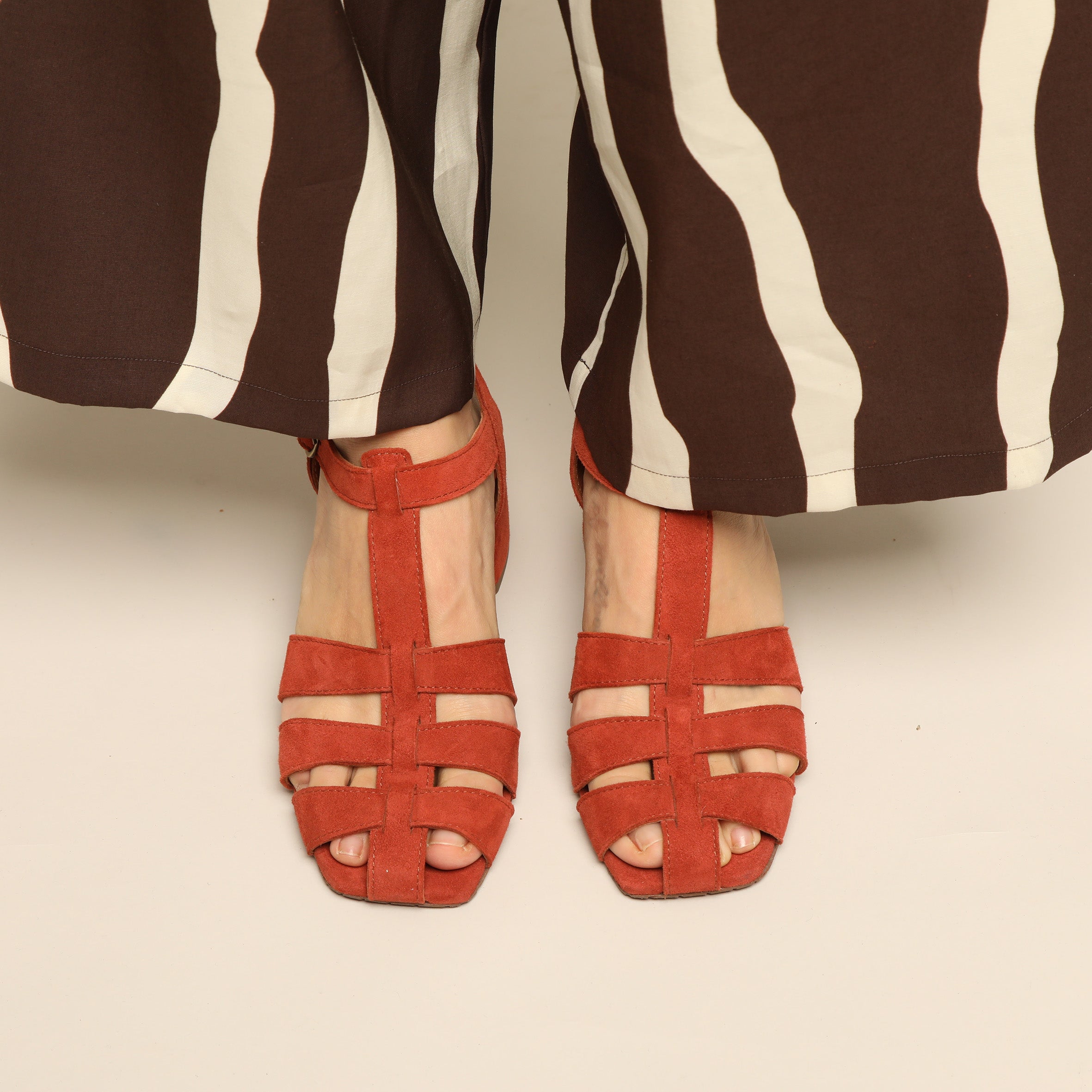 Jenny Rust Mid Sandal by Esska