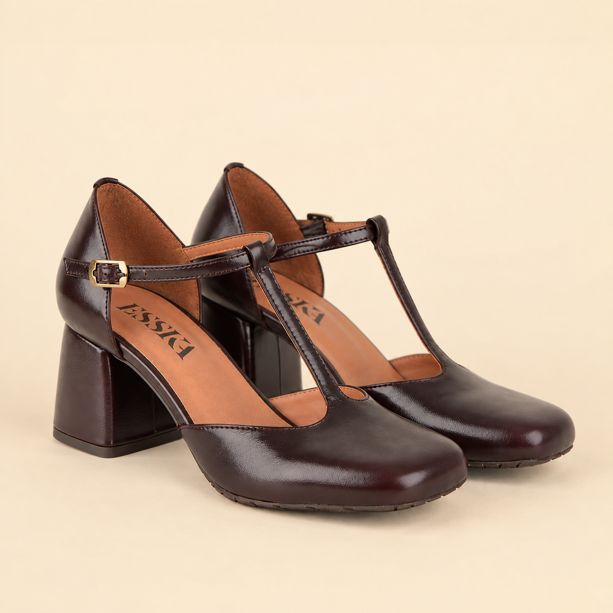 Joy WIDE Bordeaux Mid Shoe by Esska