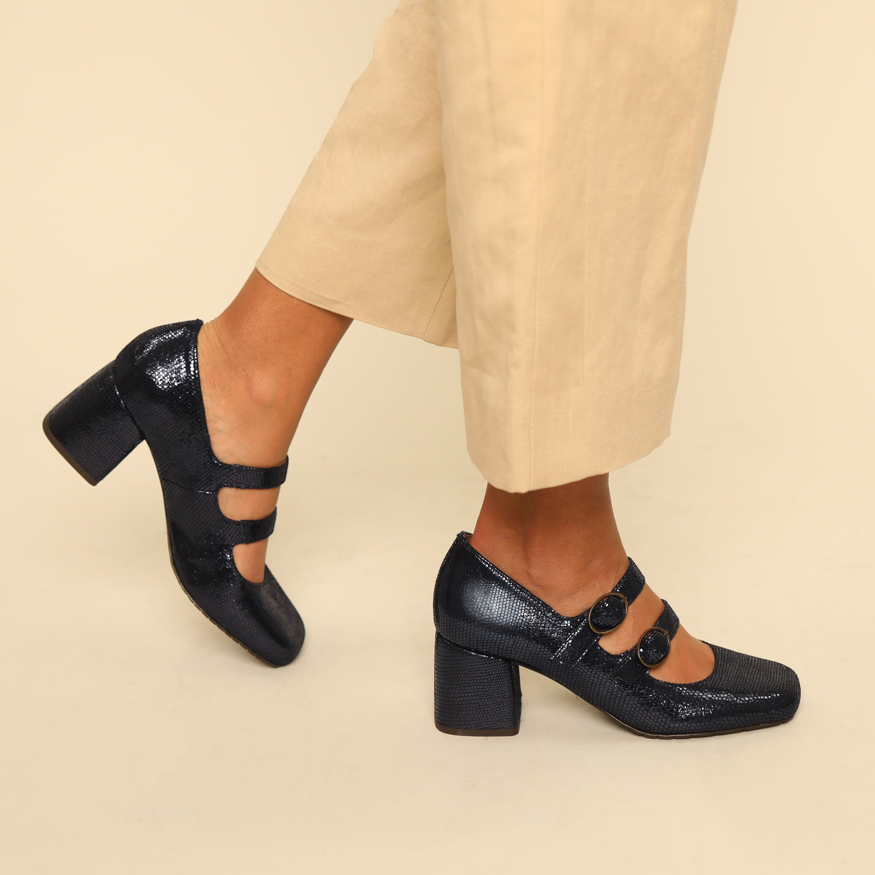 Julia Metallic Navy