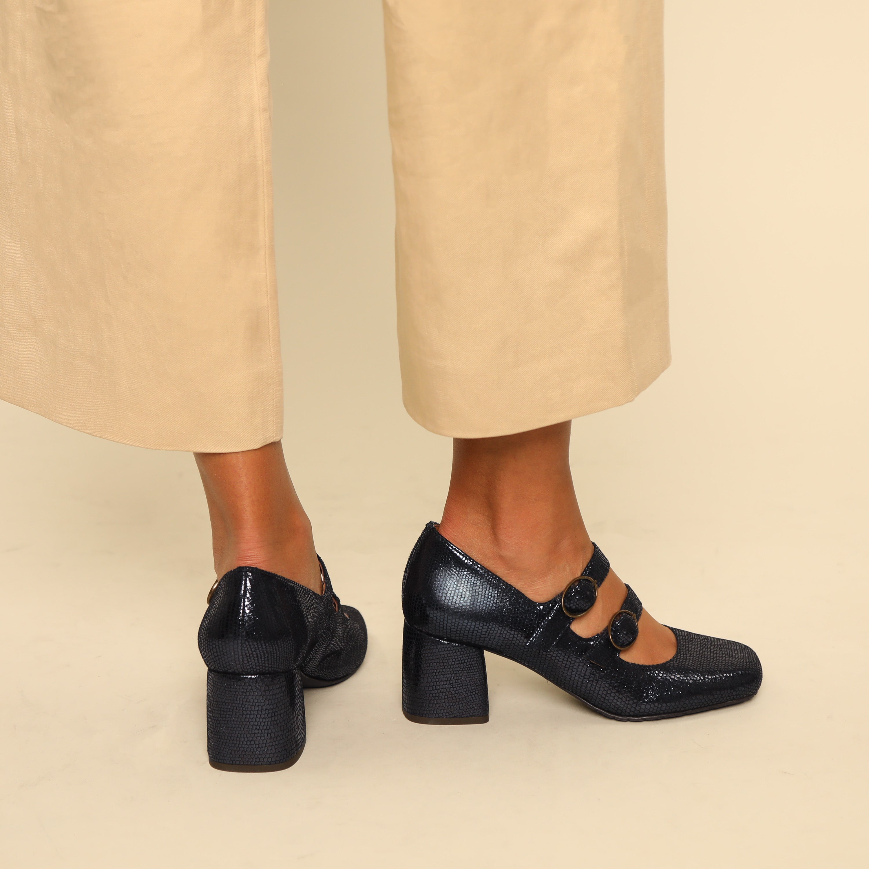 Julia Metallic Navy