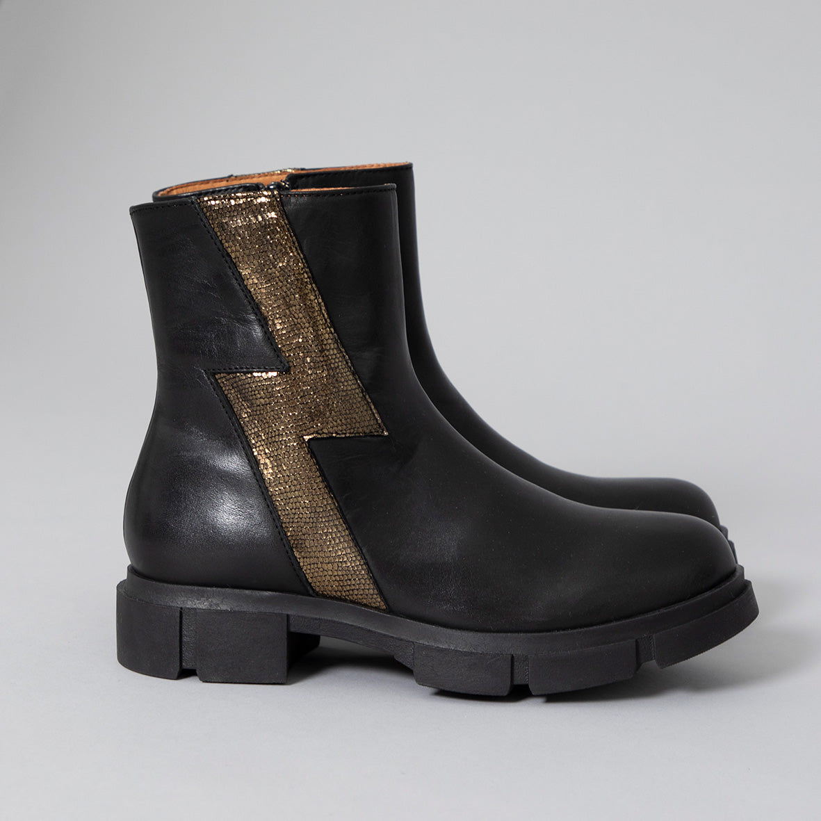 Jump Black Flat Boot by Esska