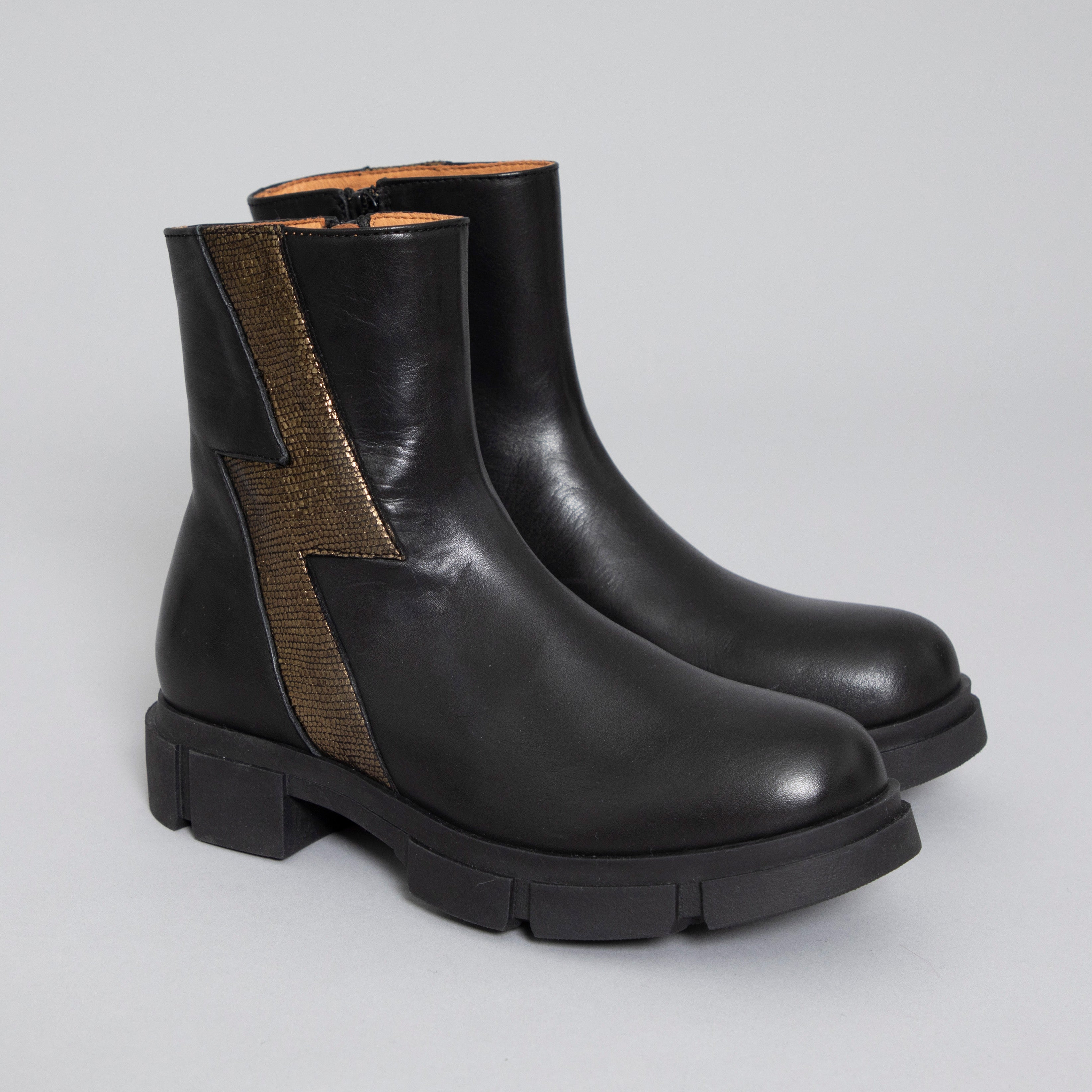 Jump Black Flat Boot by Esska