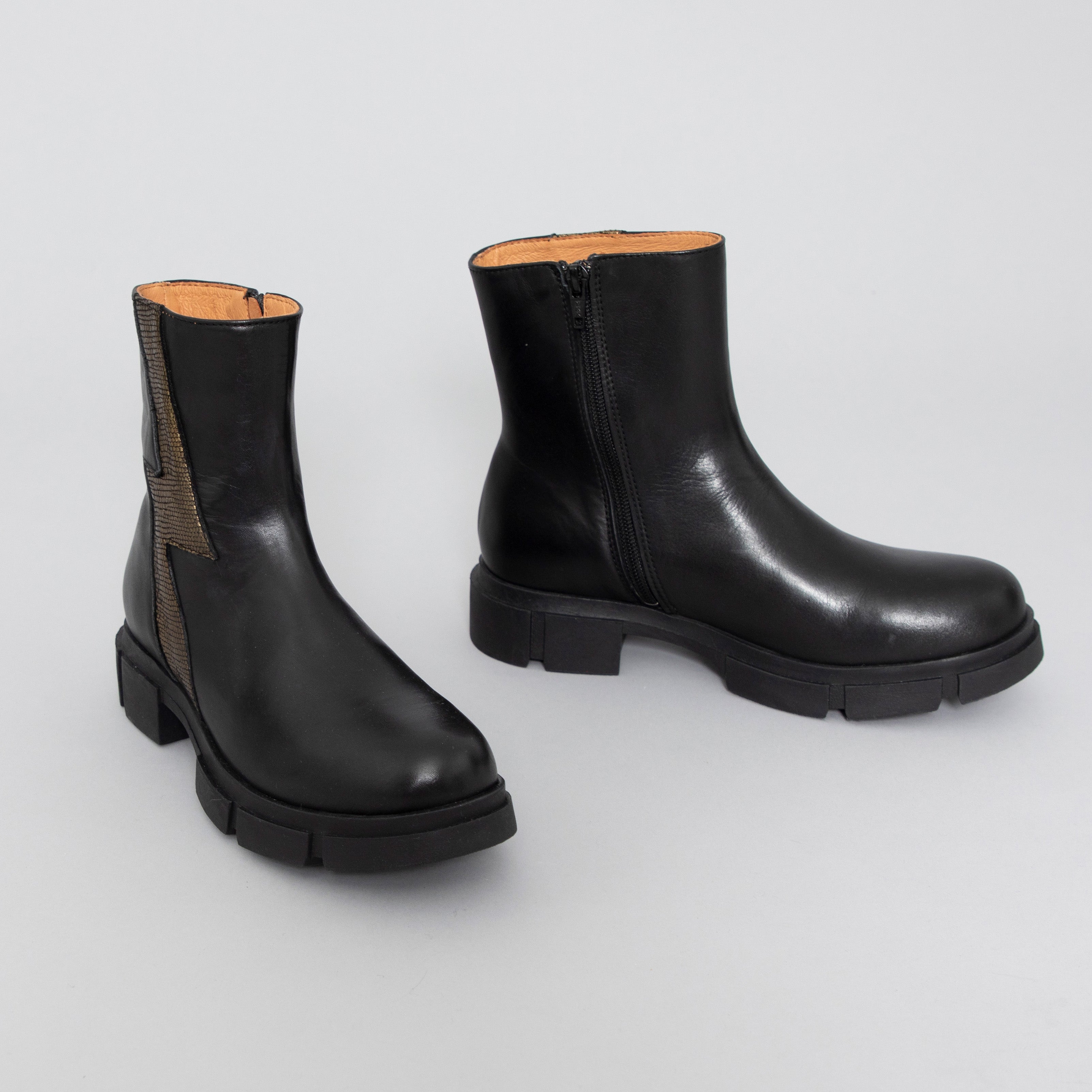 Jump Black Flat Boot by Esska