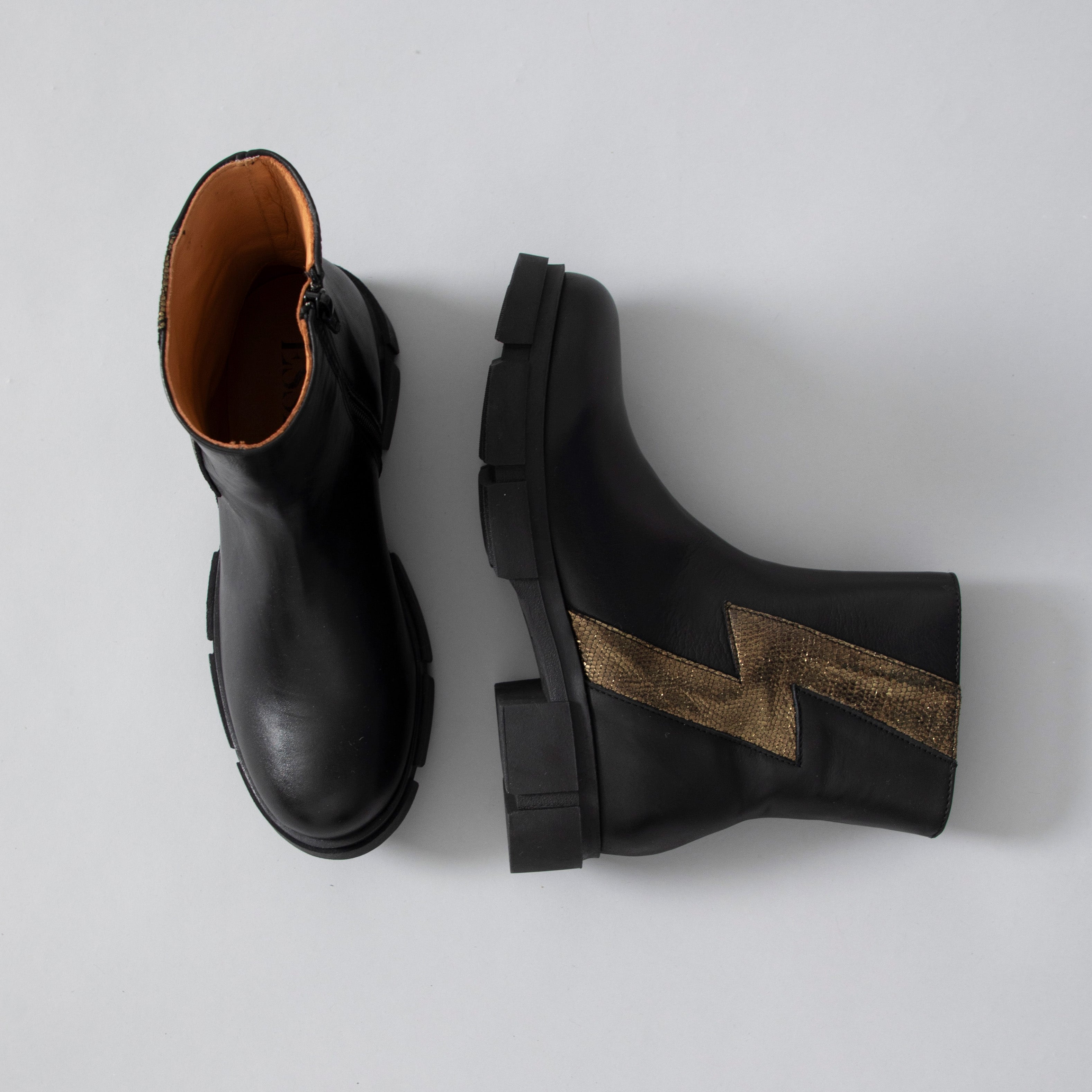 Jump Black Flat Boot by Esska